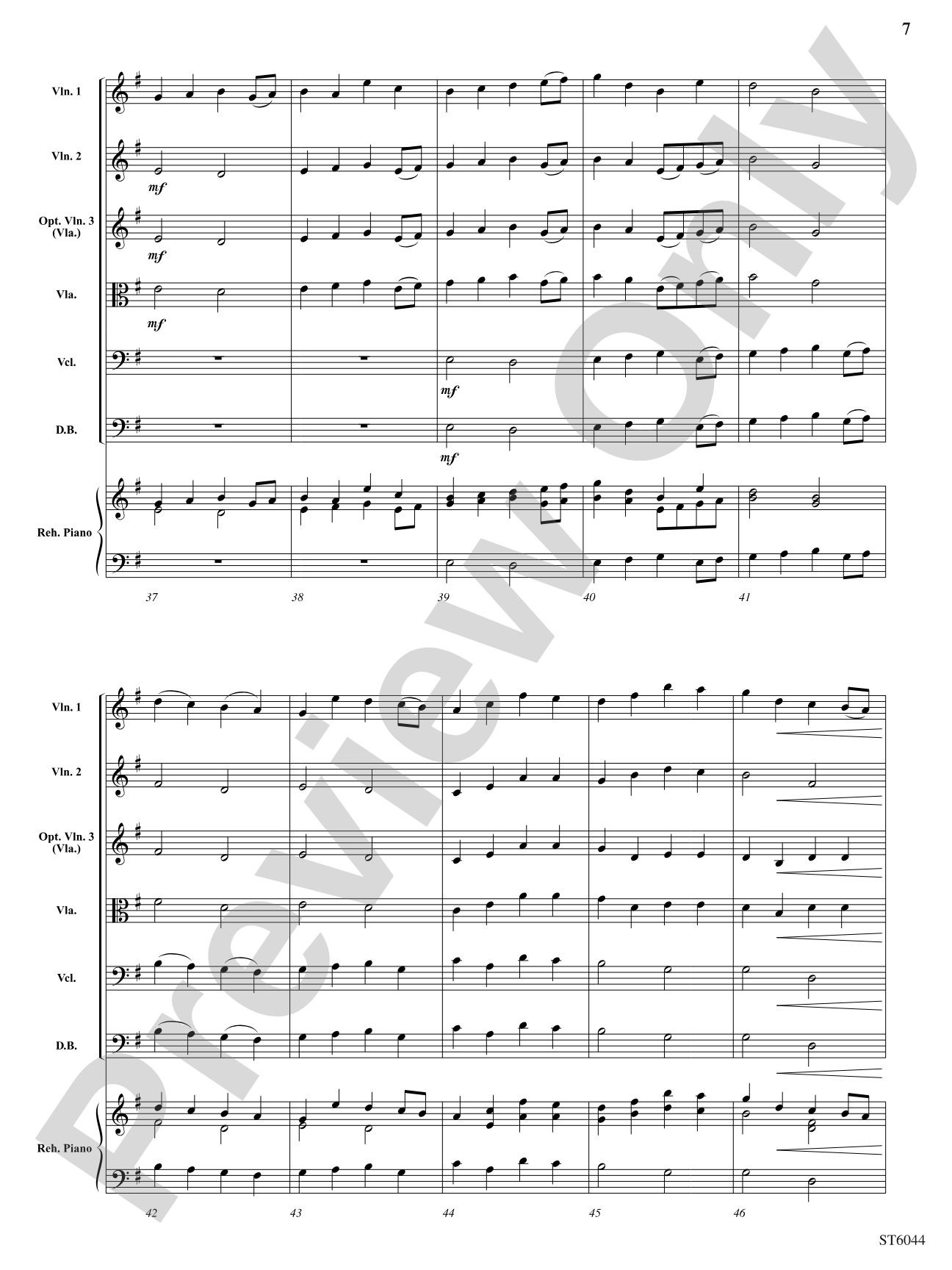 Concertino in G: String Orchestra Conductor Score & Parts