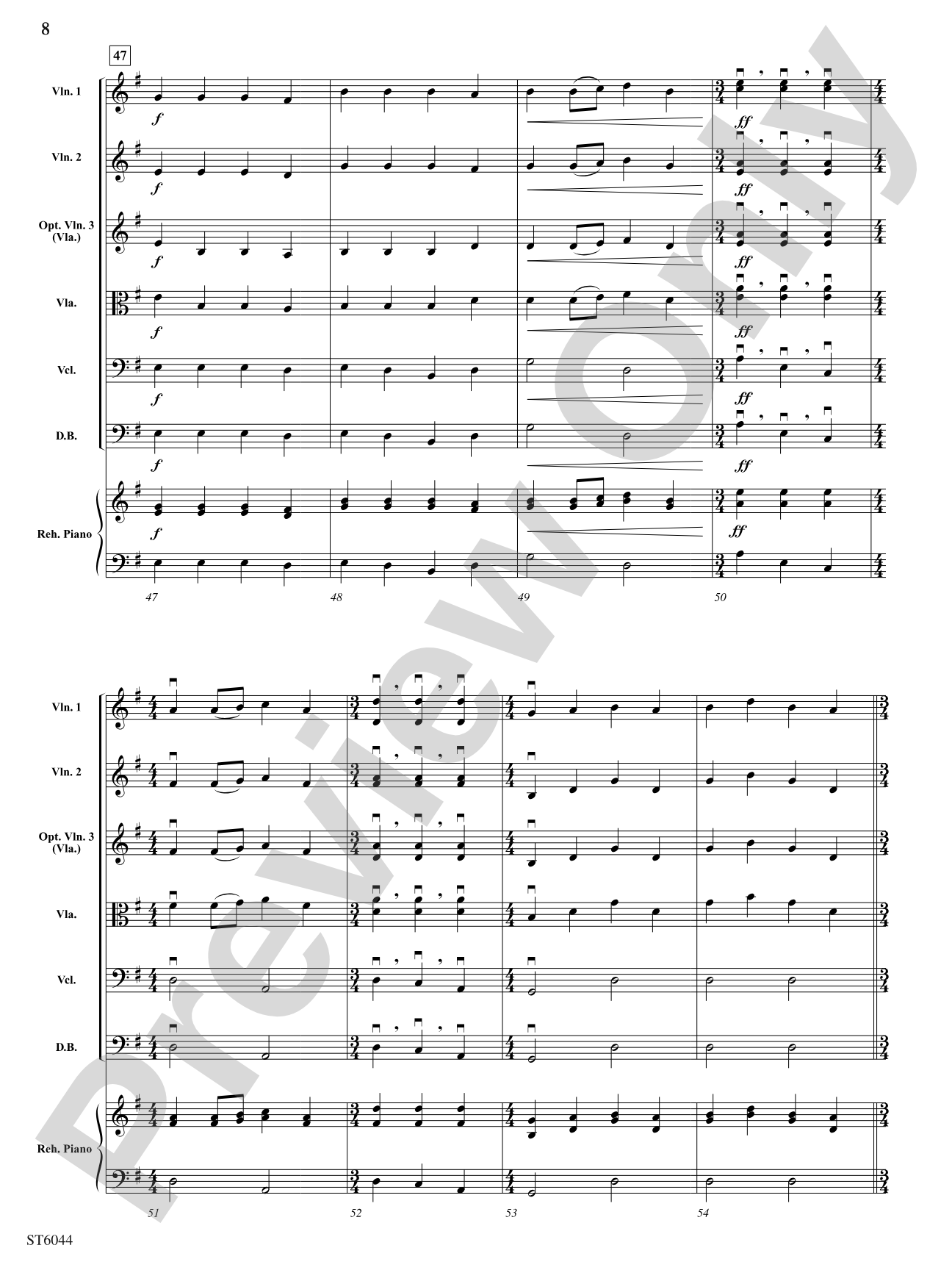 Concertino in G: String Orchestra Conductor Score & Parts