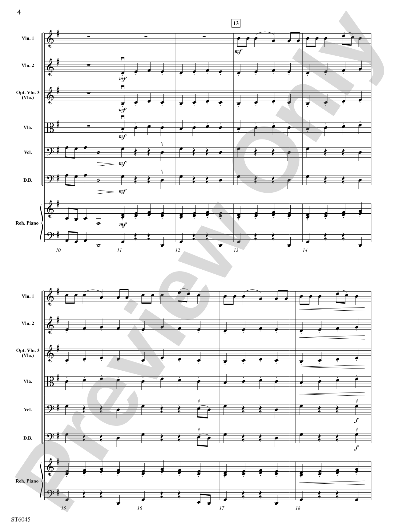 Rock-a My Soul: String Orchestra Conductor Score & Parts