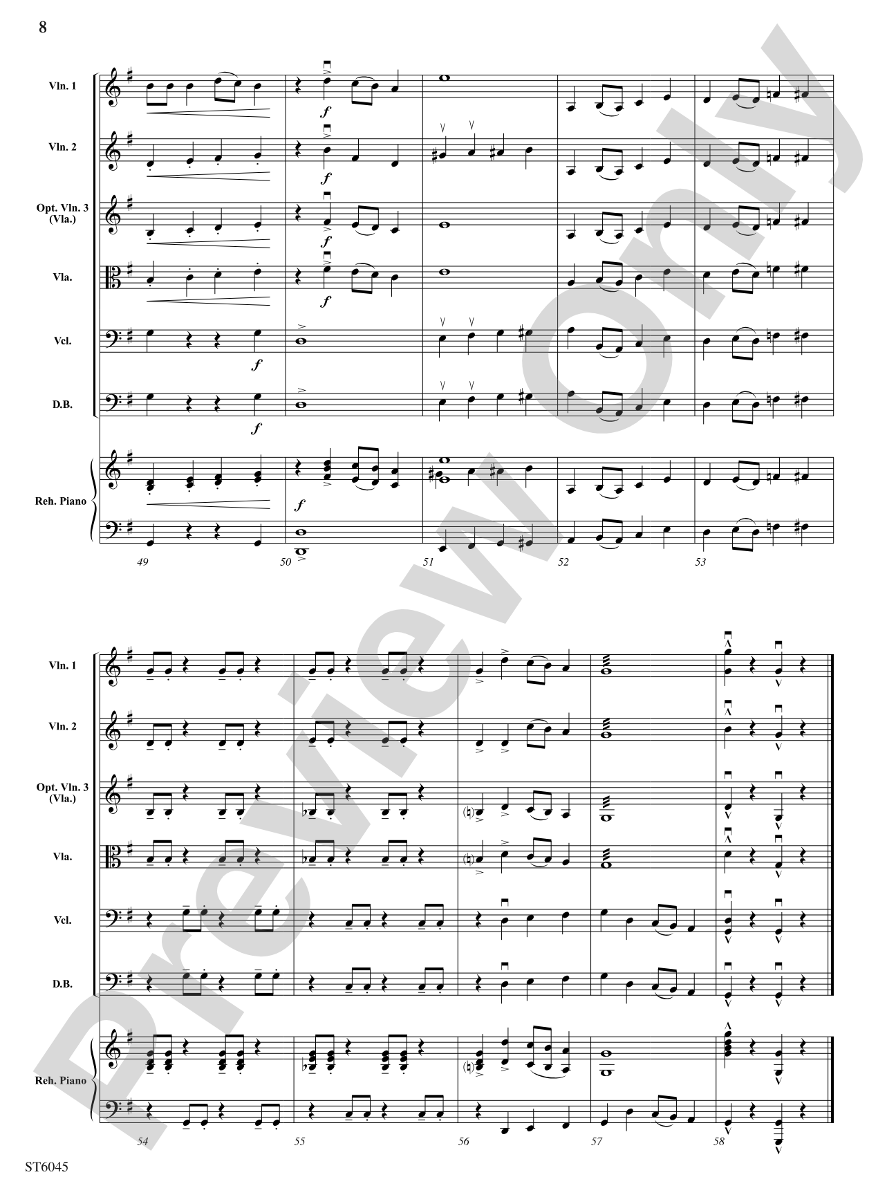 Rock-a My Soul: String Orchestra Conductor Score & Parts