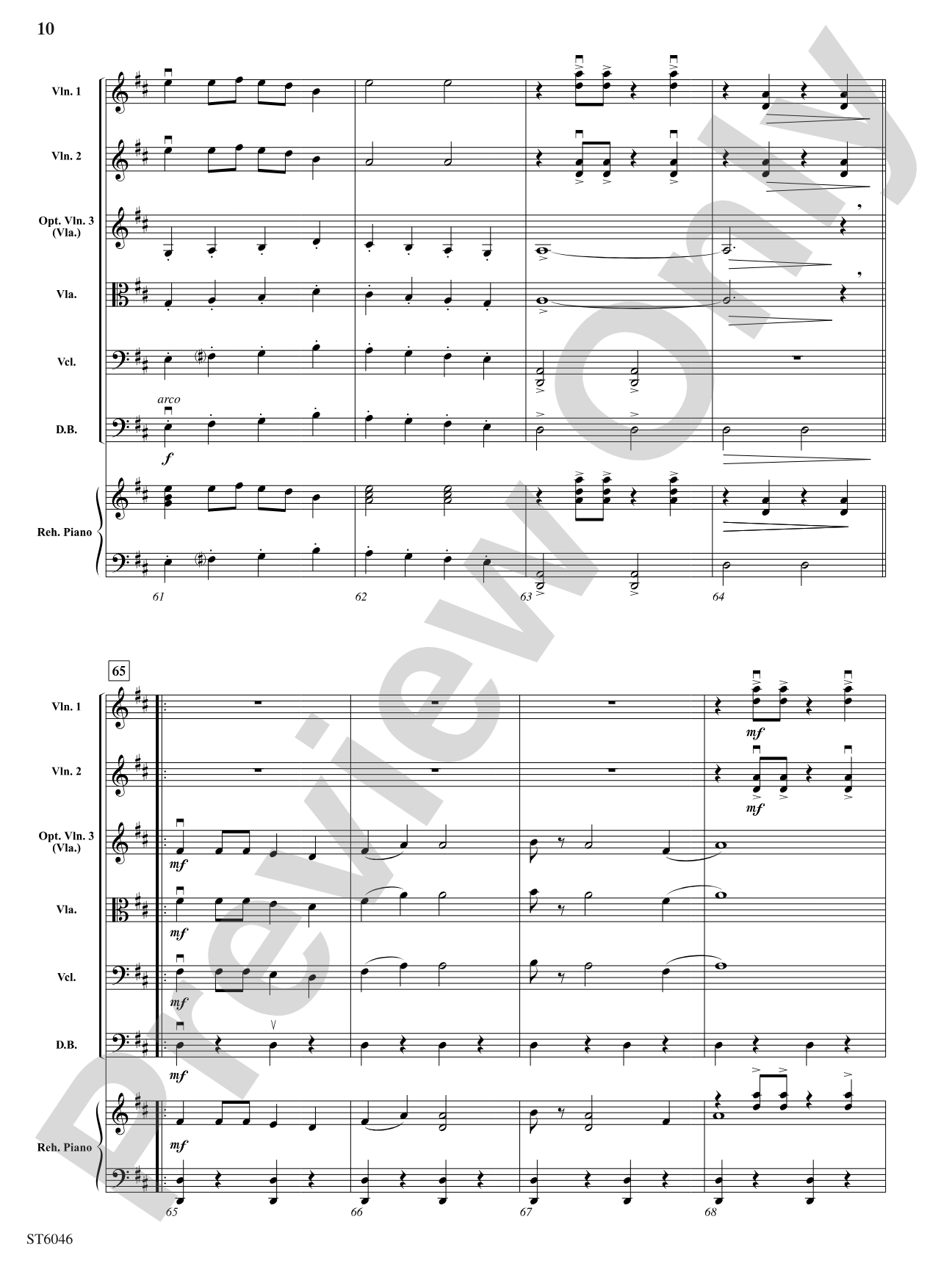 Li'l Liza Jane: String Orchestra Conductor Score & Parts