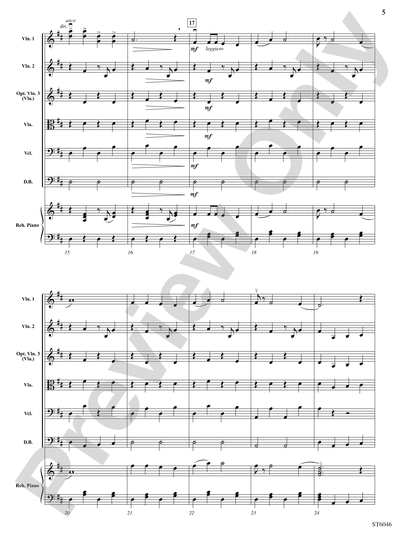 Li'l Liza Jane: String Orchestra Conductor Score & Parts