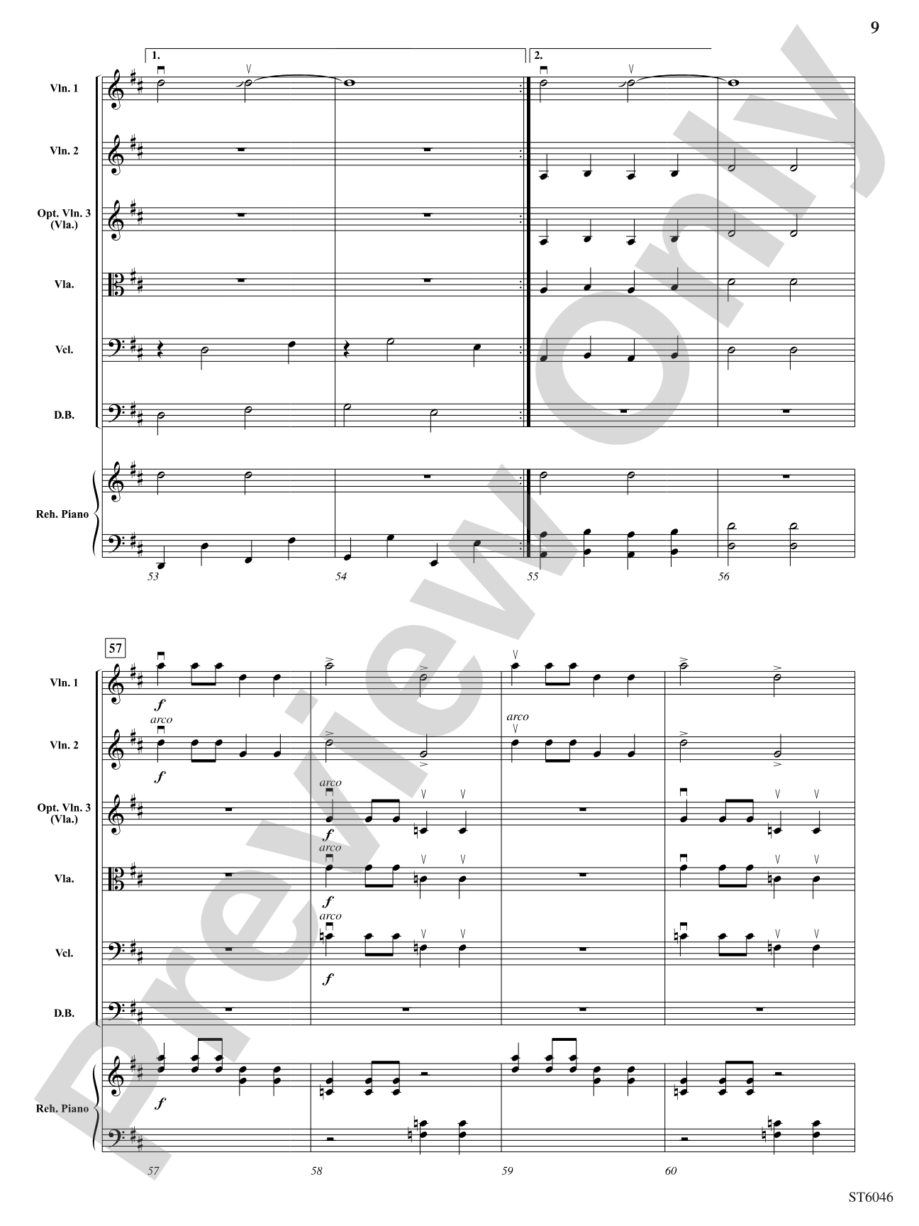 Li'l Liza Jane: String Orchestra Conductor Score & Parts