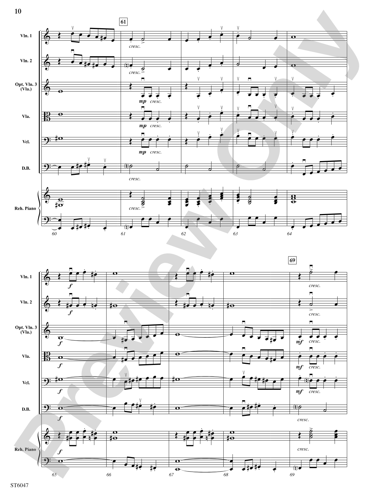 Russian Riddle: String Orchestra Conductor Score & Parts