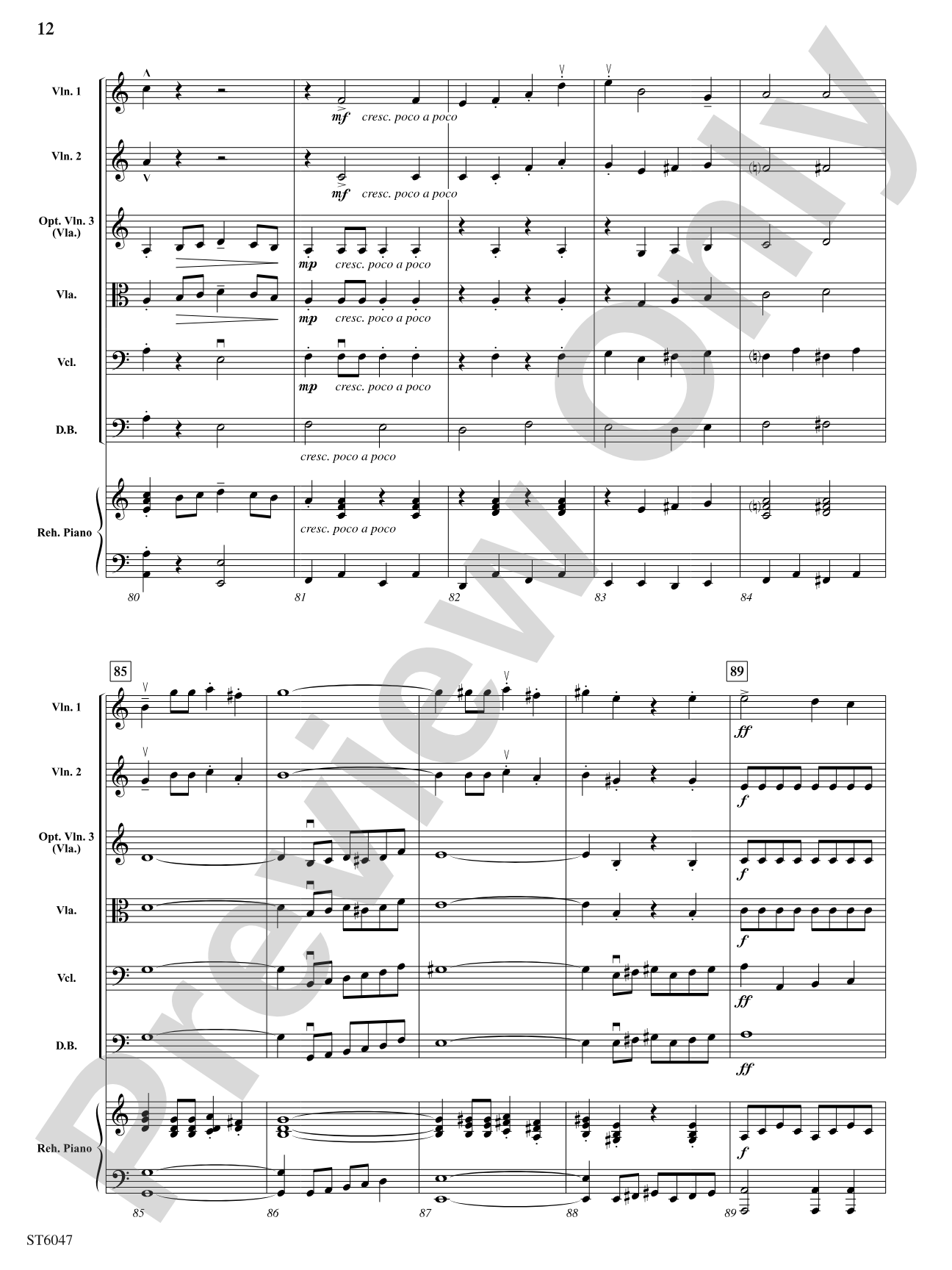 Russian Riddle: String Orchestra Conductor Score & Parts