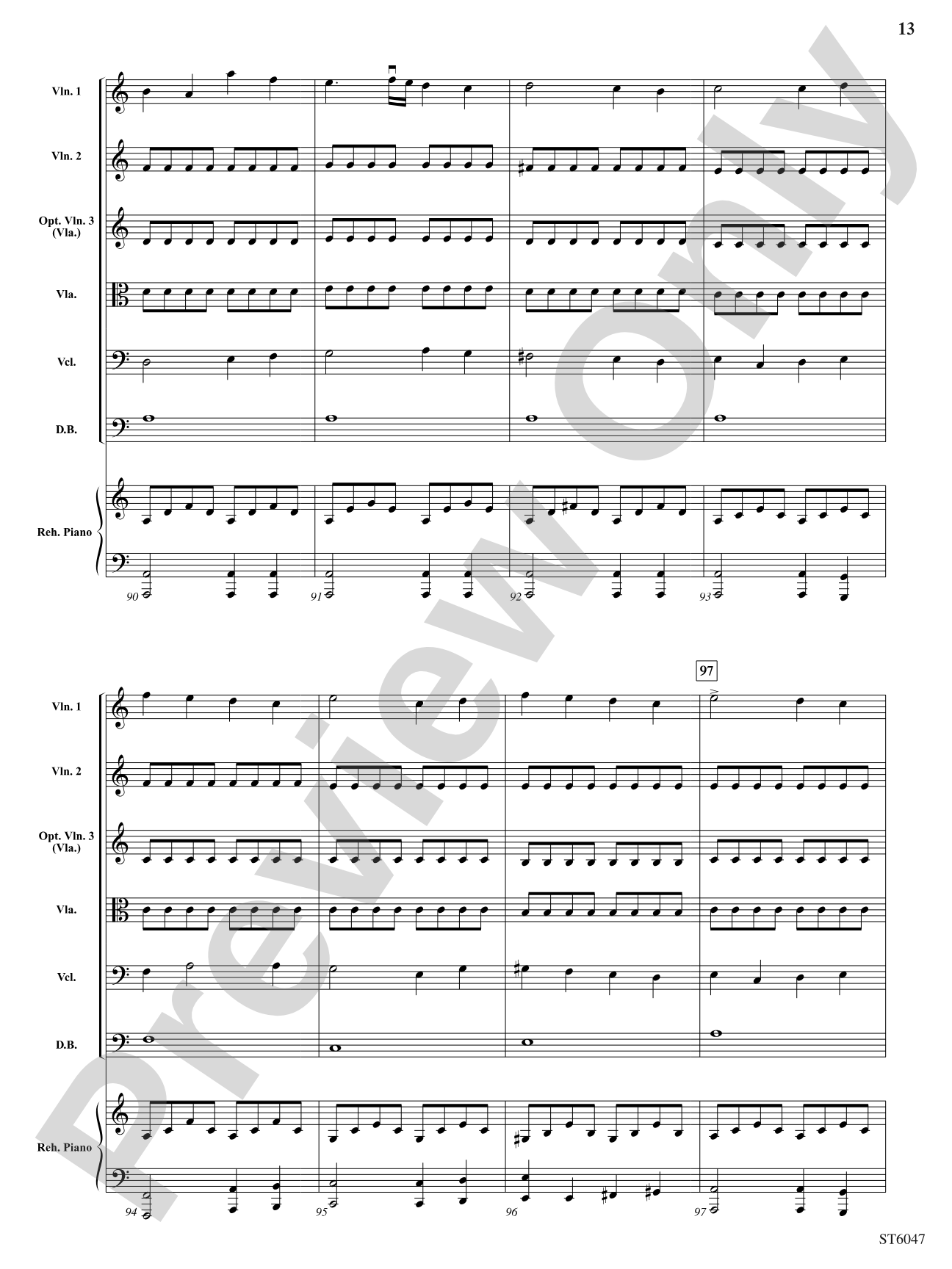 Russian Riddle: String Orchestra Conductor Score & Parts