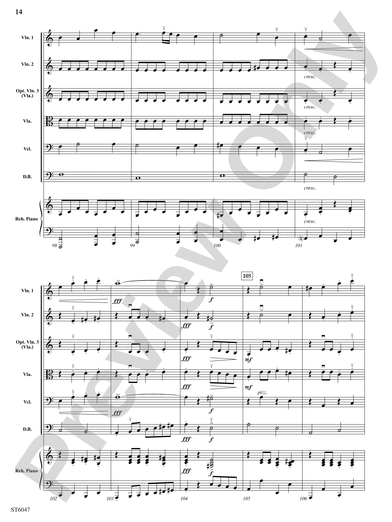 Russian Riddle: String Orchestra Conductor Score & Parts