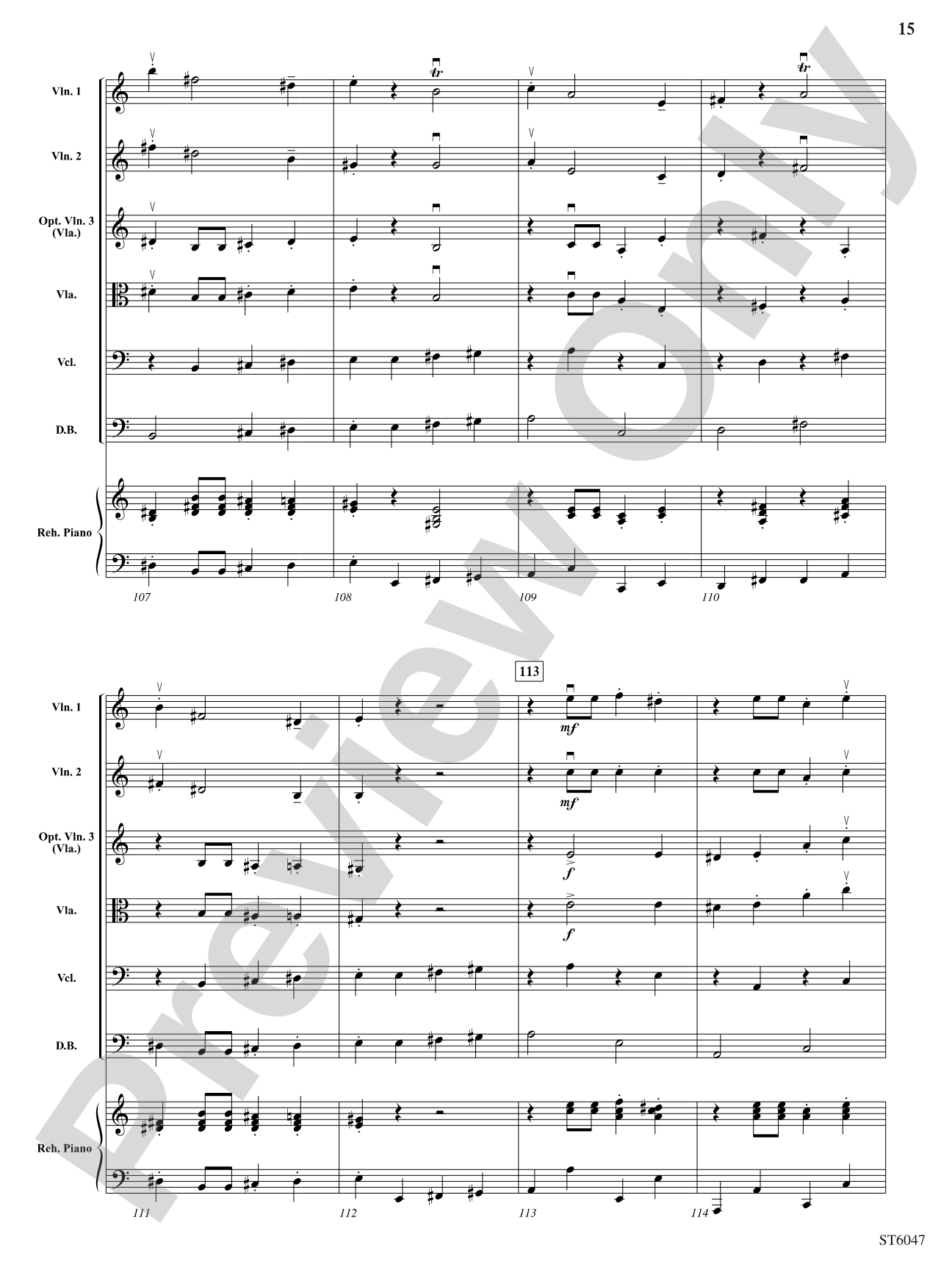 Russian Riddle: String Orchestra Conductor Score & Parts