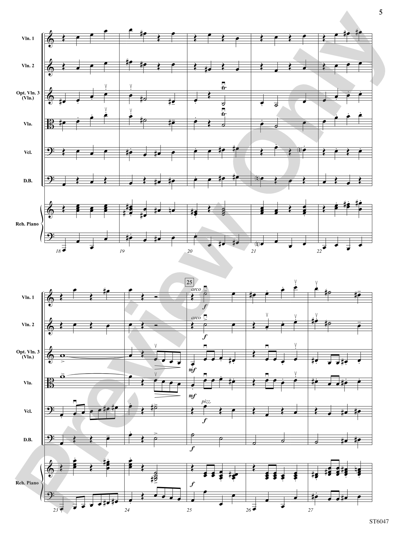 Russian Riddle: String Orchestra Conductor Score & Parts