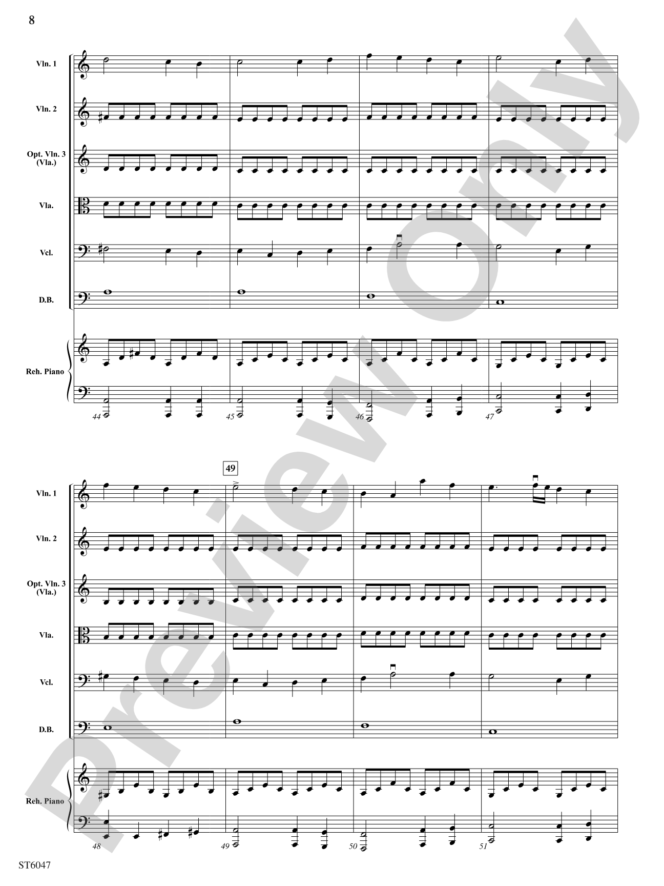 Russian Riddle: String Orchestra Conductor Score & Parts