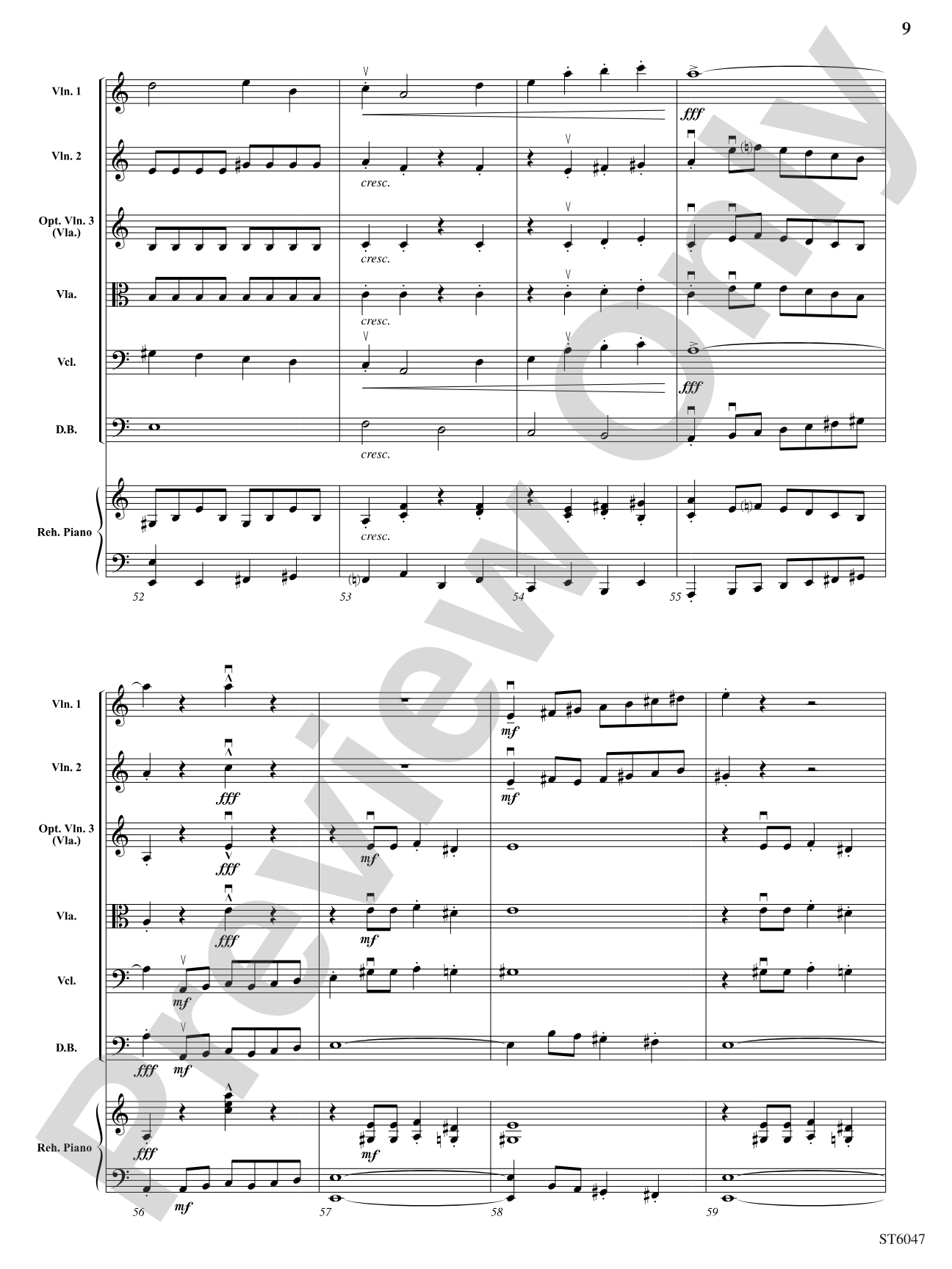 Russian Riddle: String Orchestra Conductor Score & Parts