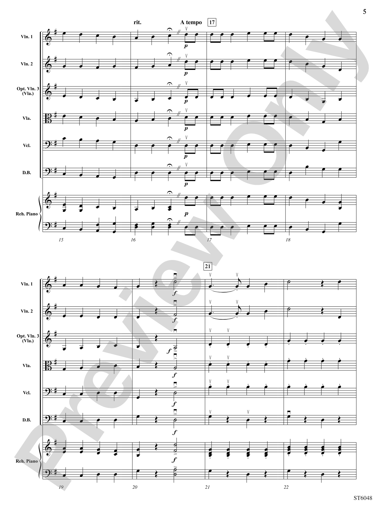A Capital Ship: String Orchestra Conductor Score & Parts