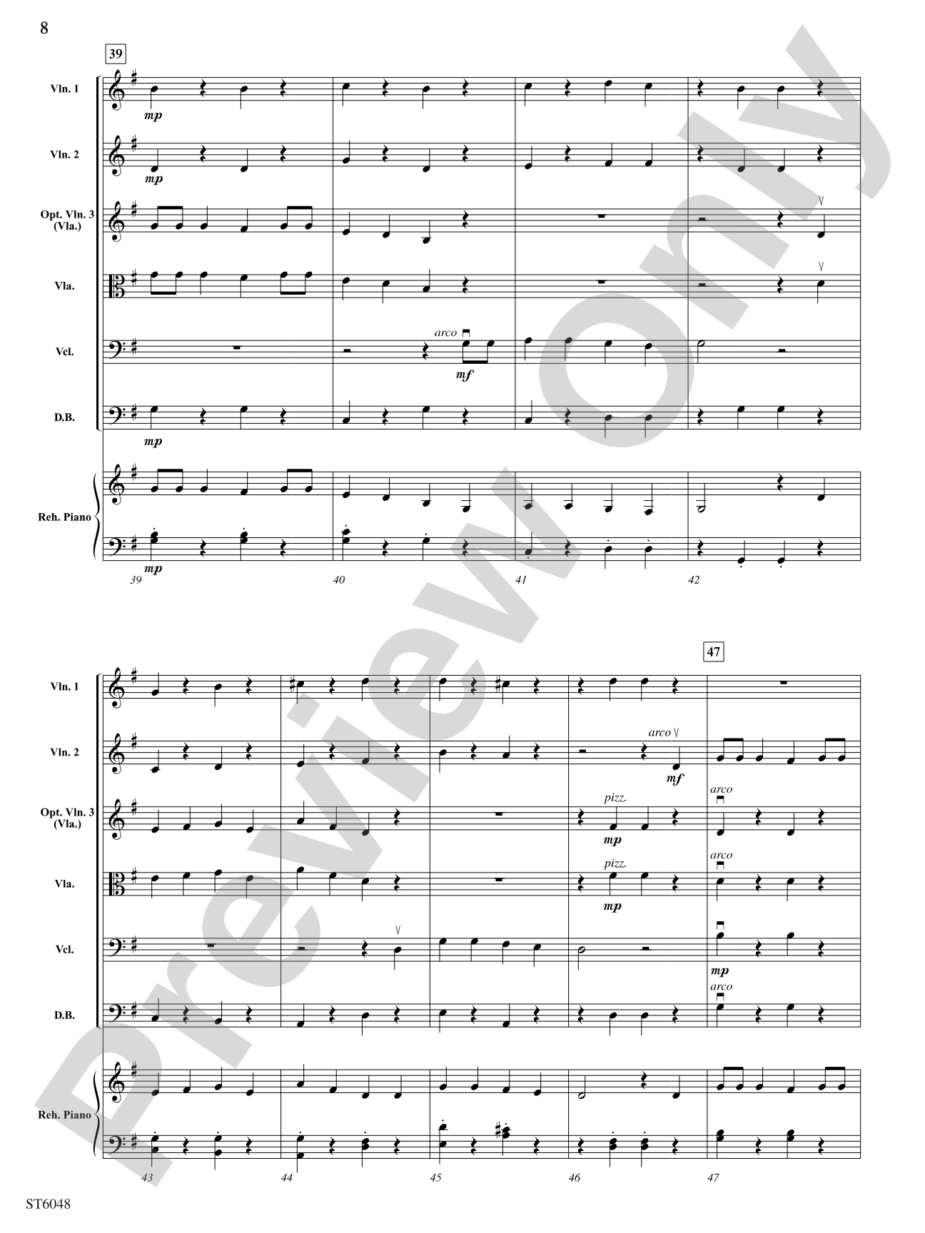 A Capital Ship: String Orchestra Conductor Score & Parts