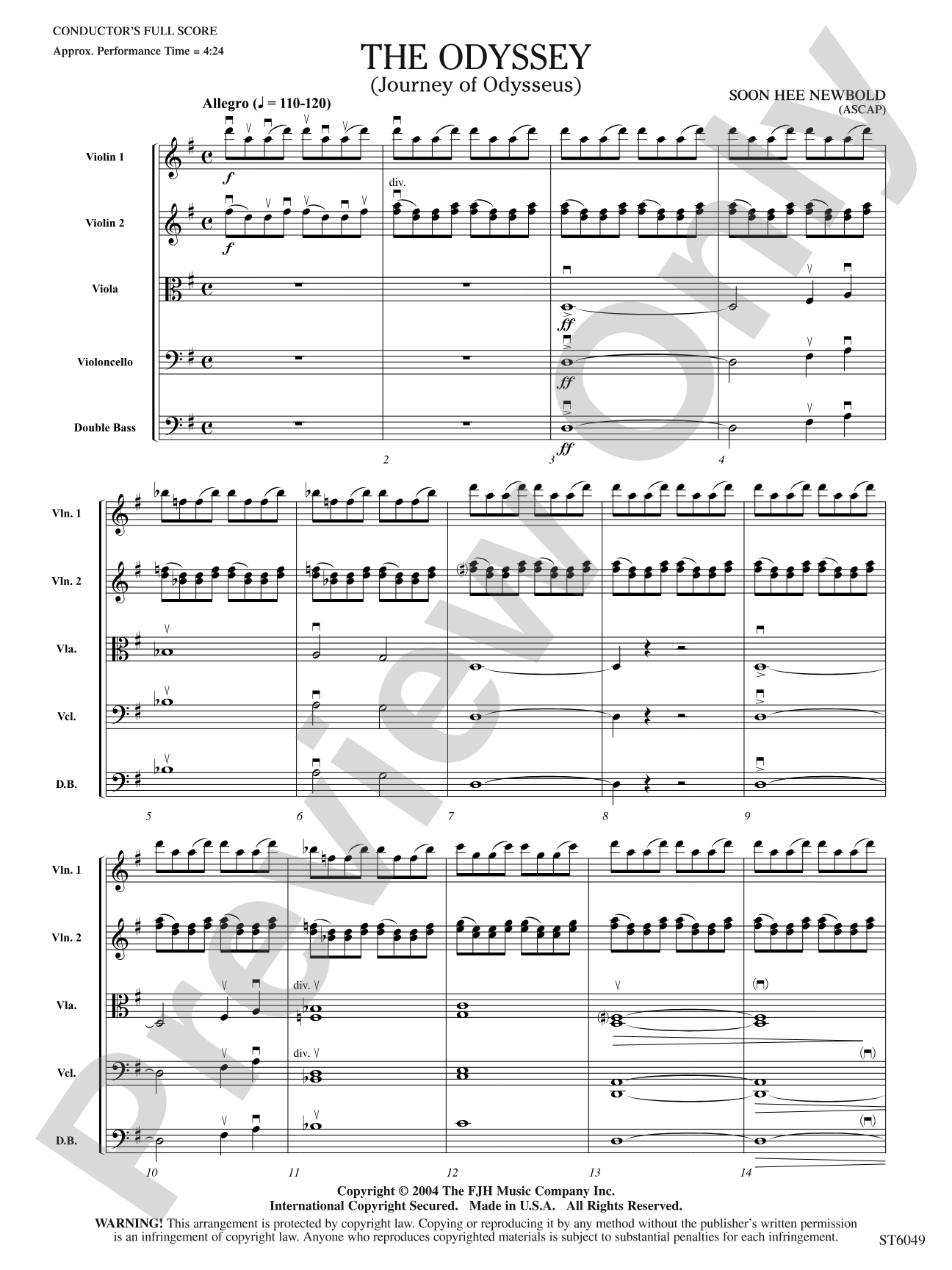 The Odyssey: Score