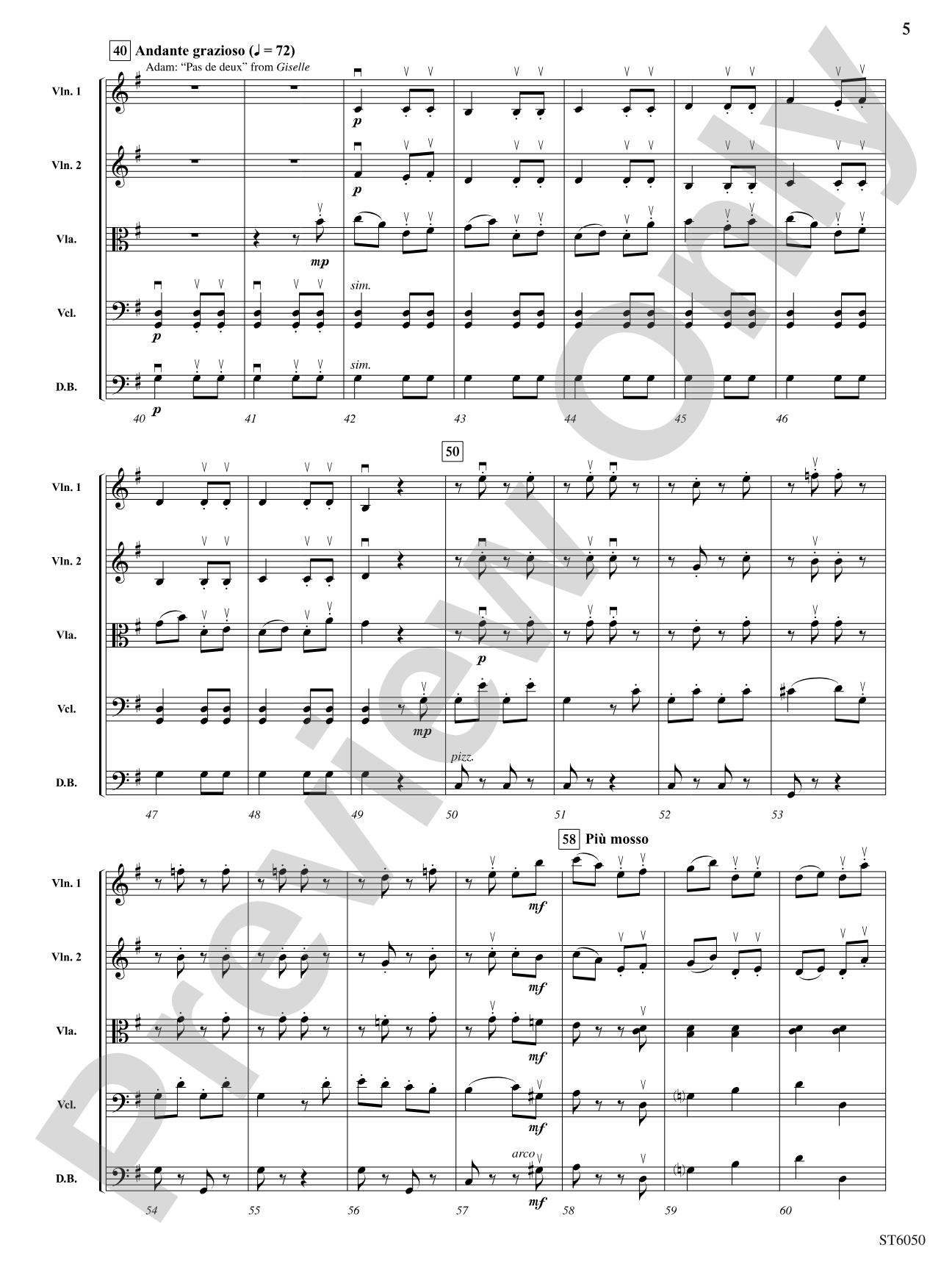 The Best of the Ballet: String Orchestra Conductor Score & Parts