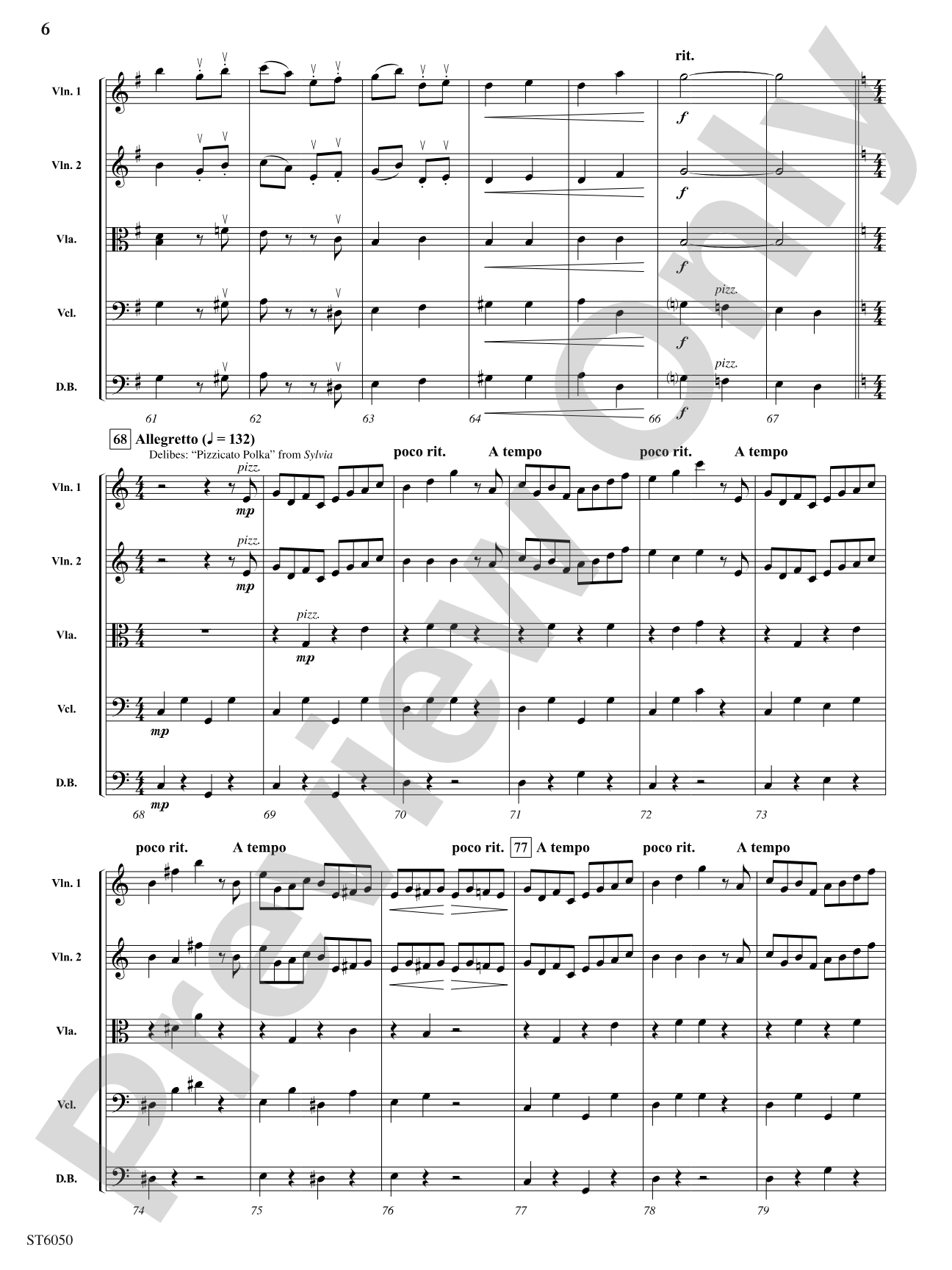 The Best of the Ballet: String Orchestra Conductor Score & Parts