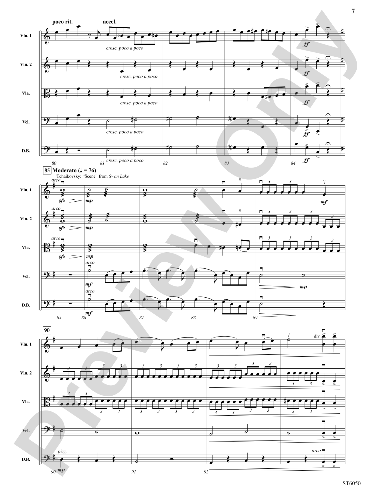 The Best of the Ballet: String Orchestra Conductor Score & Parts