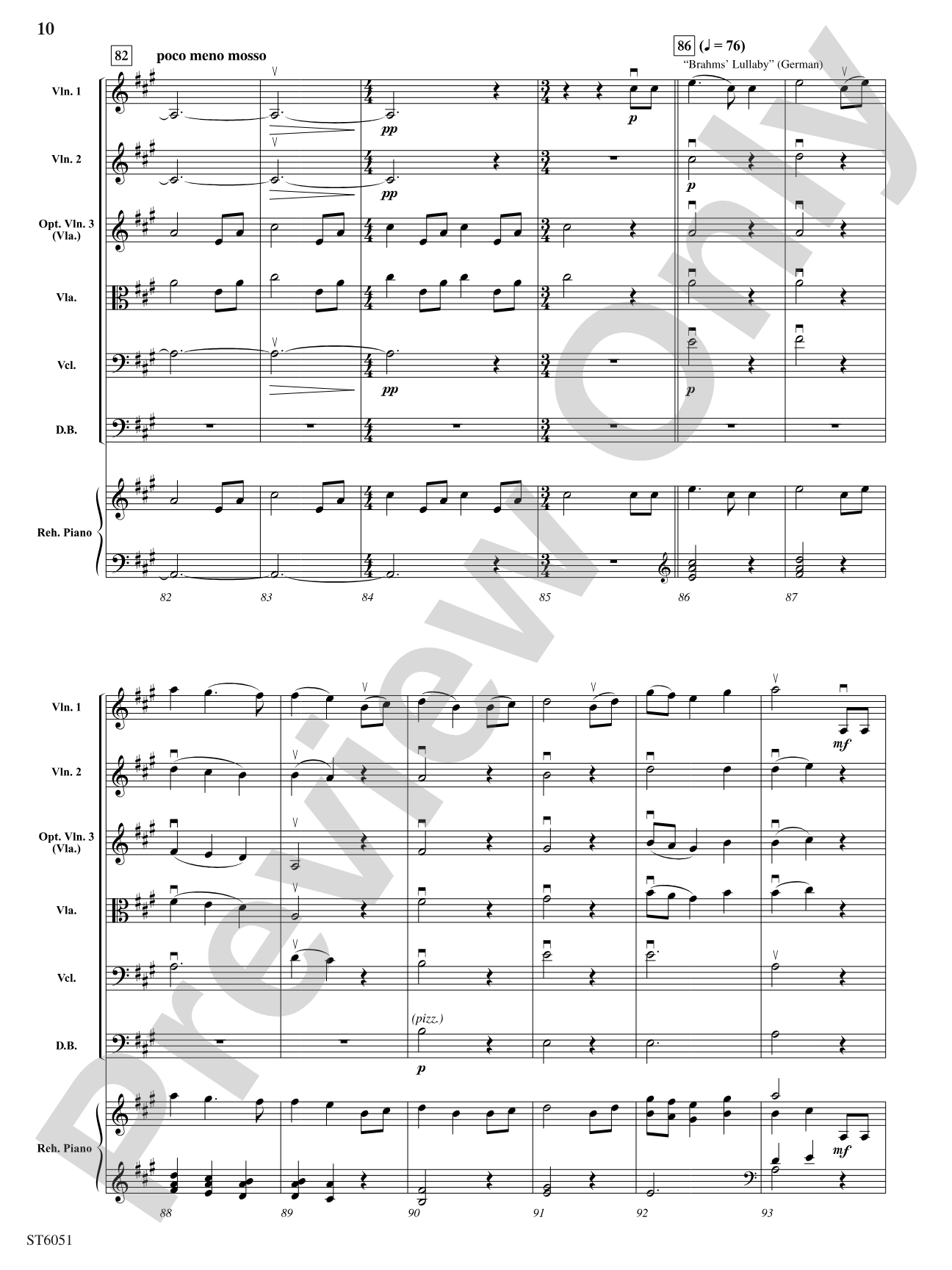 World Lullabies from A to Zzzzz...: String Orchestra Conductor Score & Parts