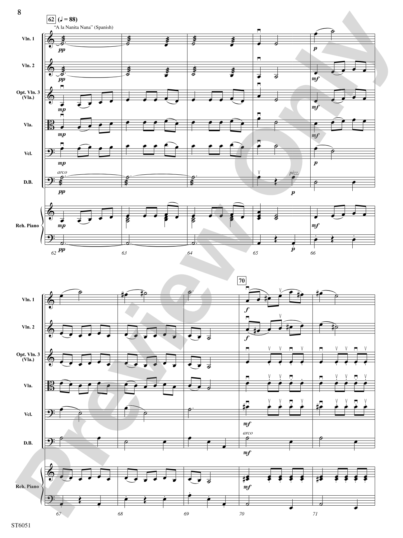World Lullabies from A to Zzzzz...: String Orchestra Conductor Score & Parts