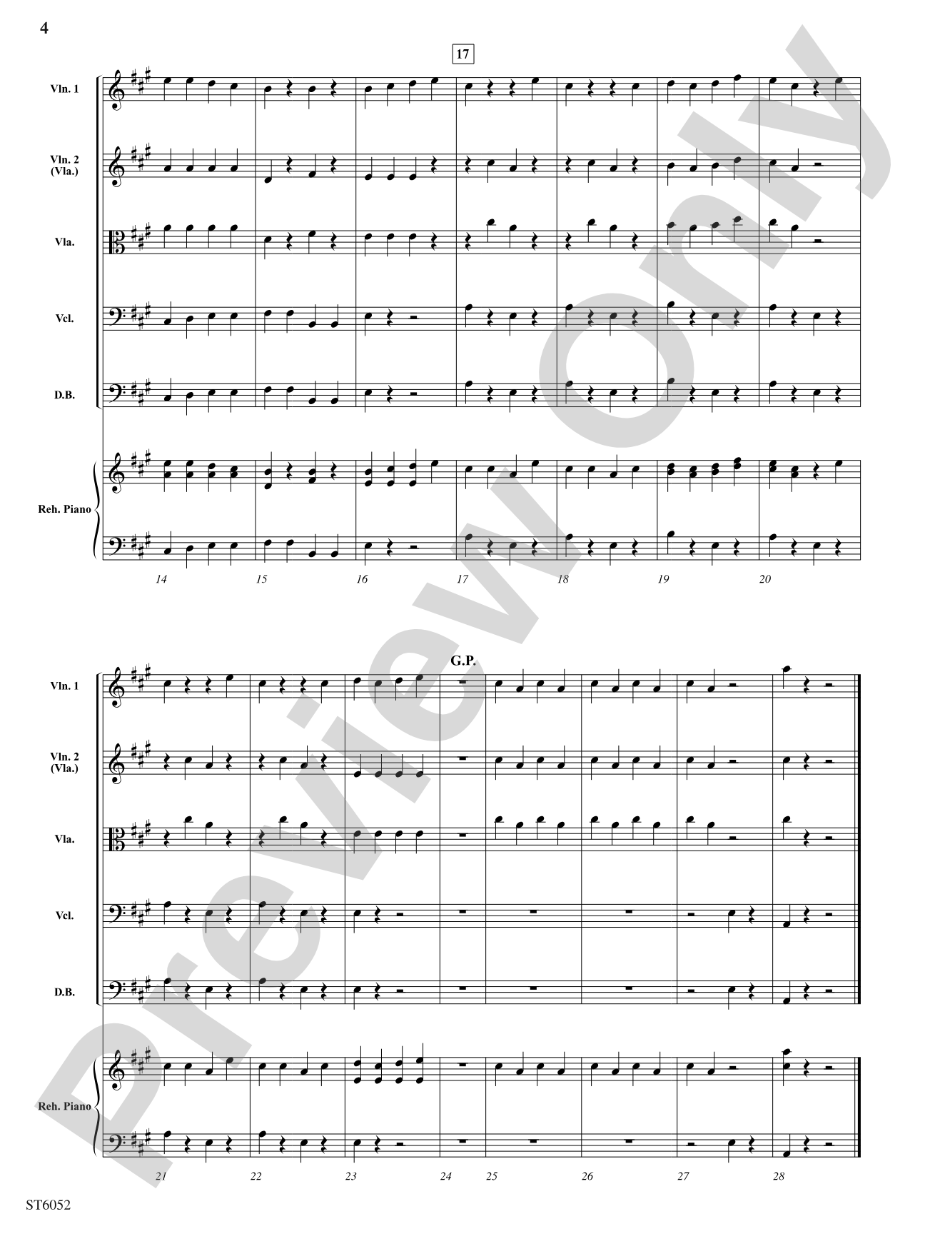 The Cuckoo Clock: Score