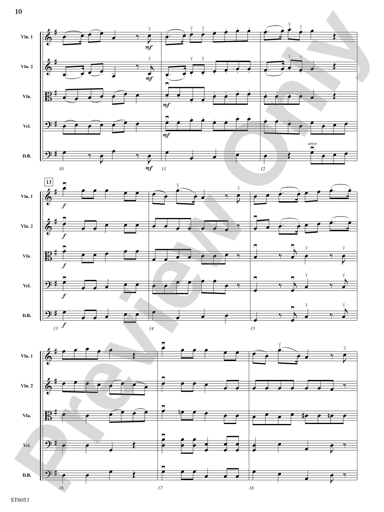 Songs of the South: String Orchestra Conductor Score & Parts