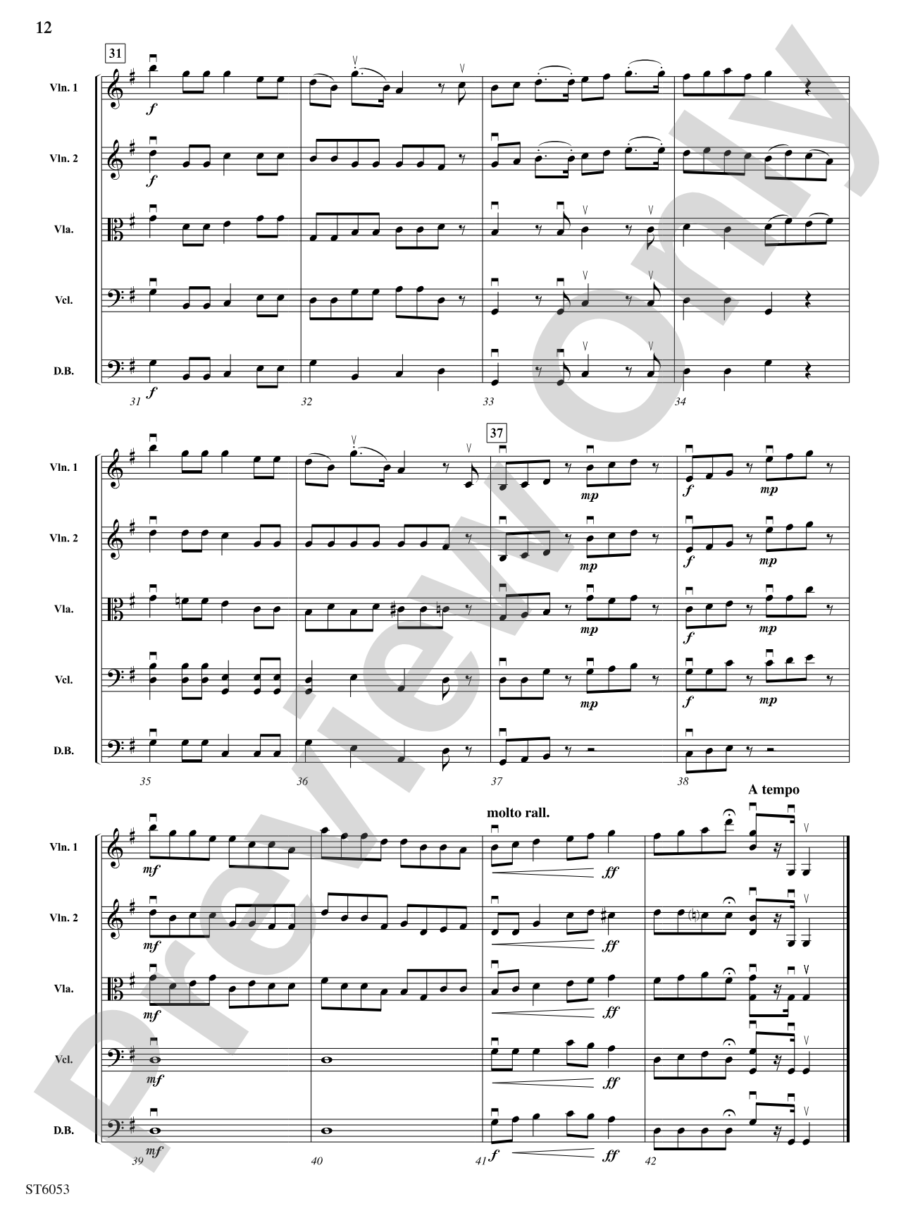 Songs of the South: String Orchestra Conductor Score & Parts