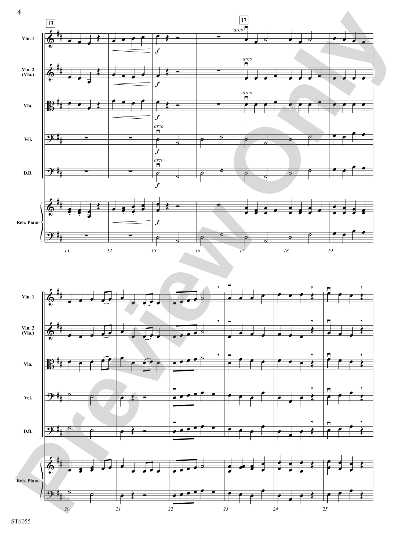 Knick-Knack Variations: String Orchestra Conductor Score & Parts