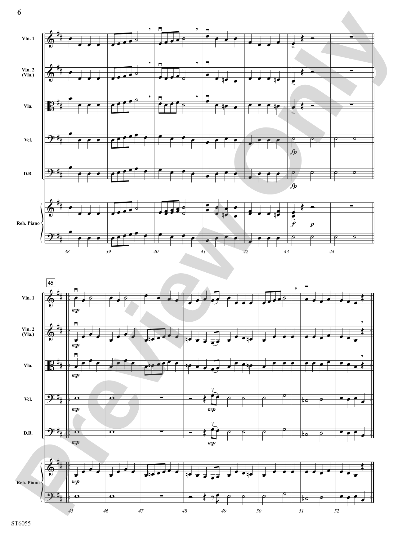 Knick-Knack Variations: String Orchestra Conductor Score & Parts