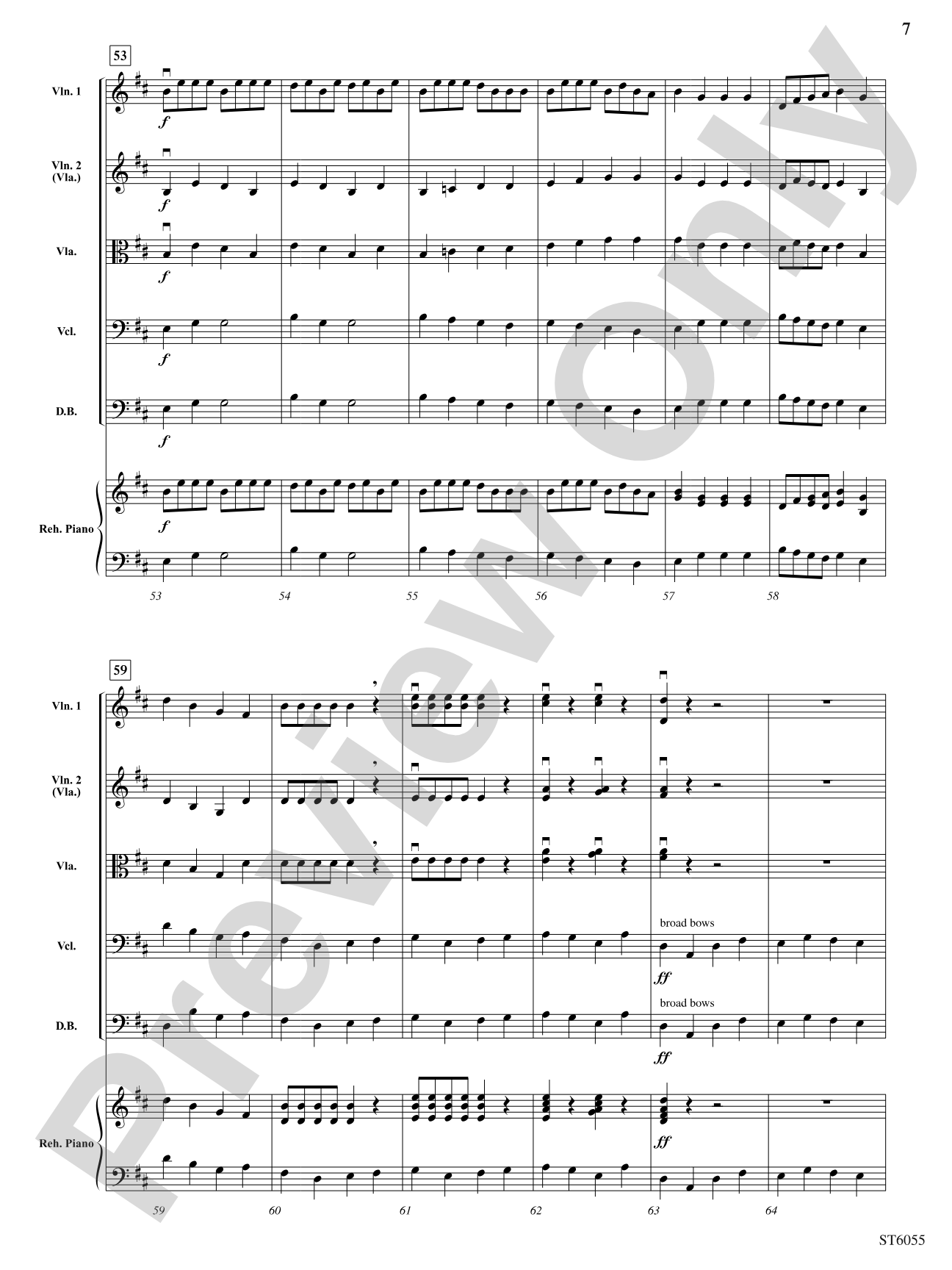 Knick-Knack Variations: String Orchestra Conductor Score & Parts