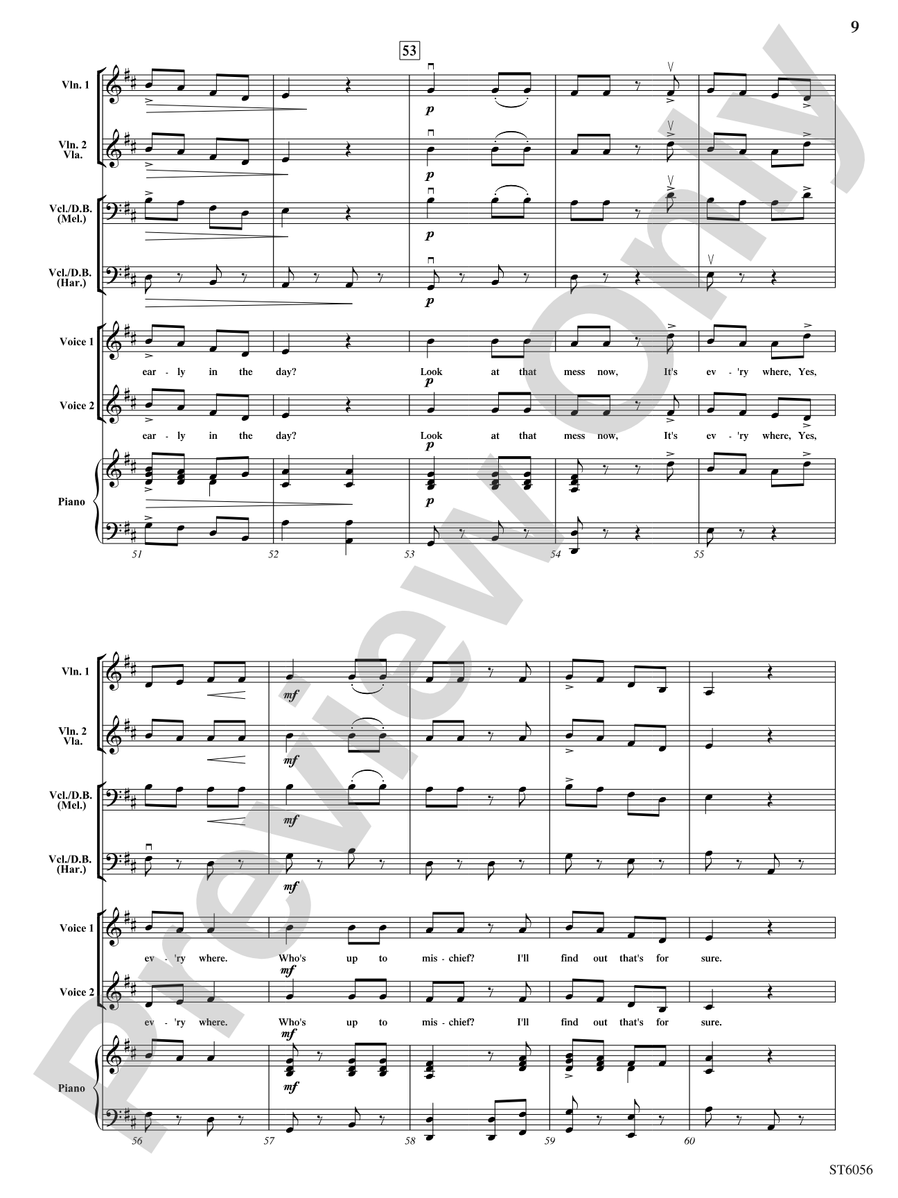 Chicken in the Kitchen: String Orchestra Conductor Score & Parts