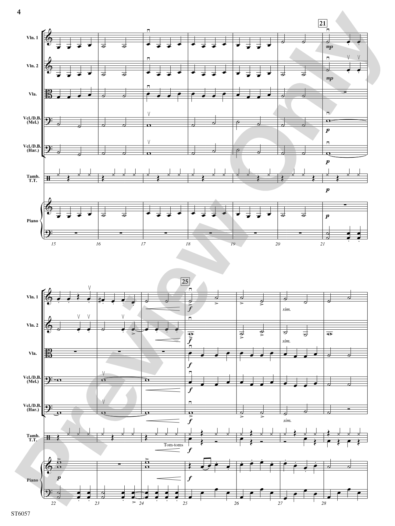 Goblin Feast: String Orchestra Conductor Score & Parts