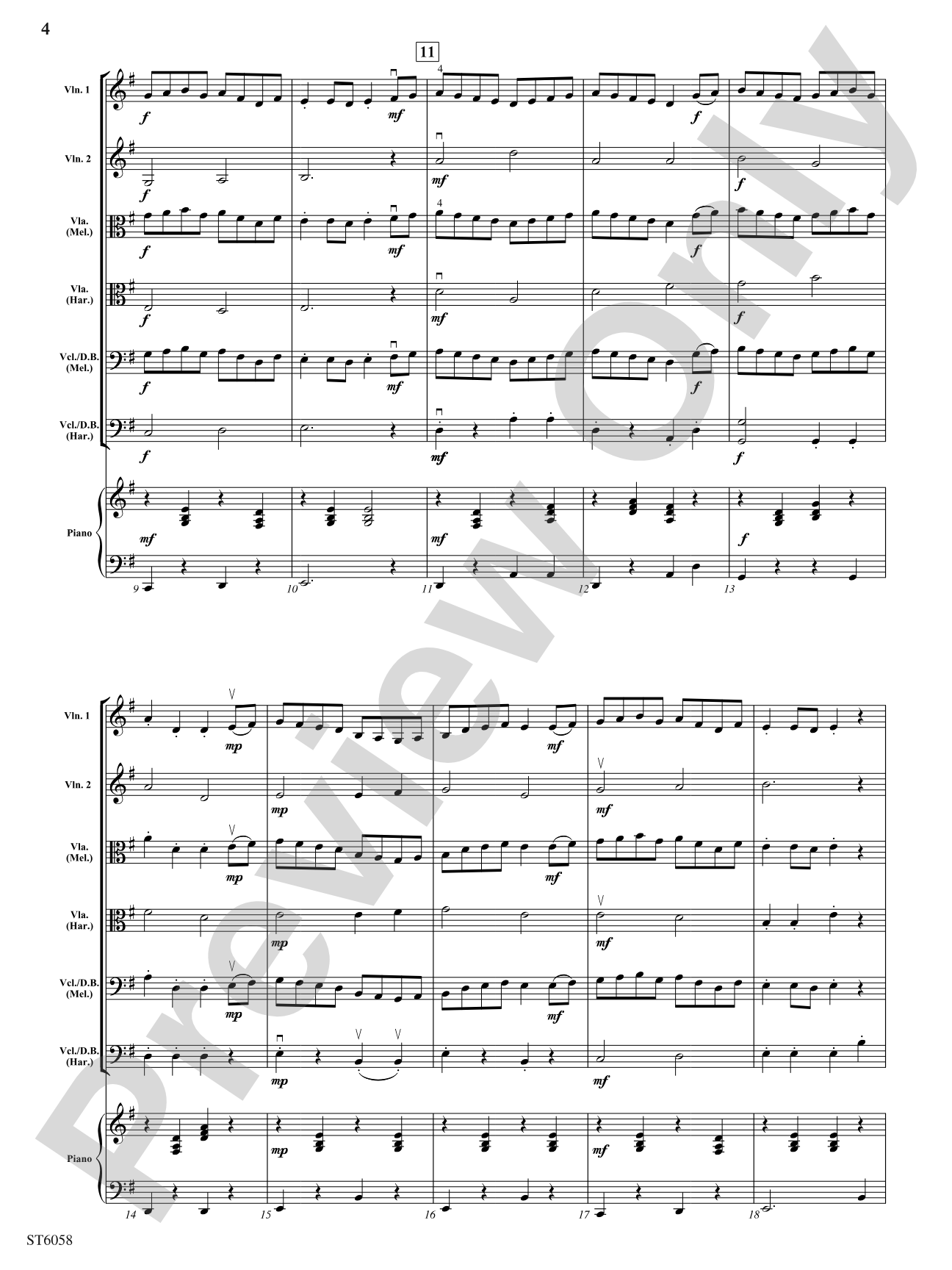 A Salty Sailor's Song: String Orchestra Conductor Score & Parts