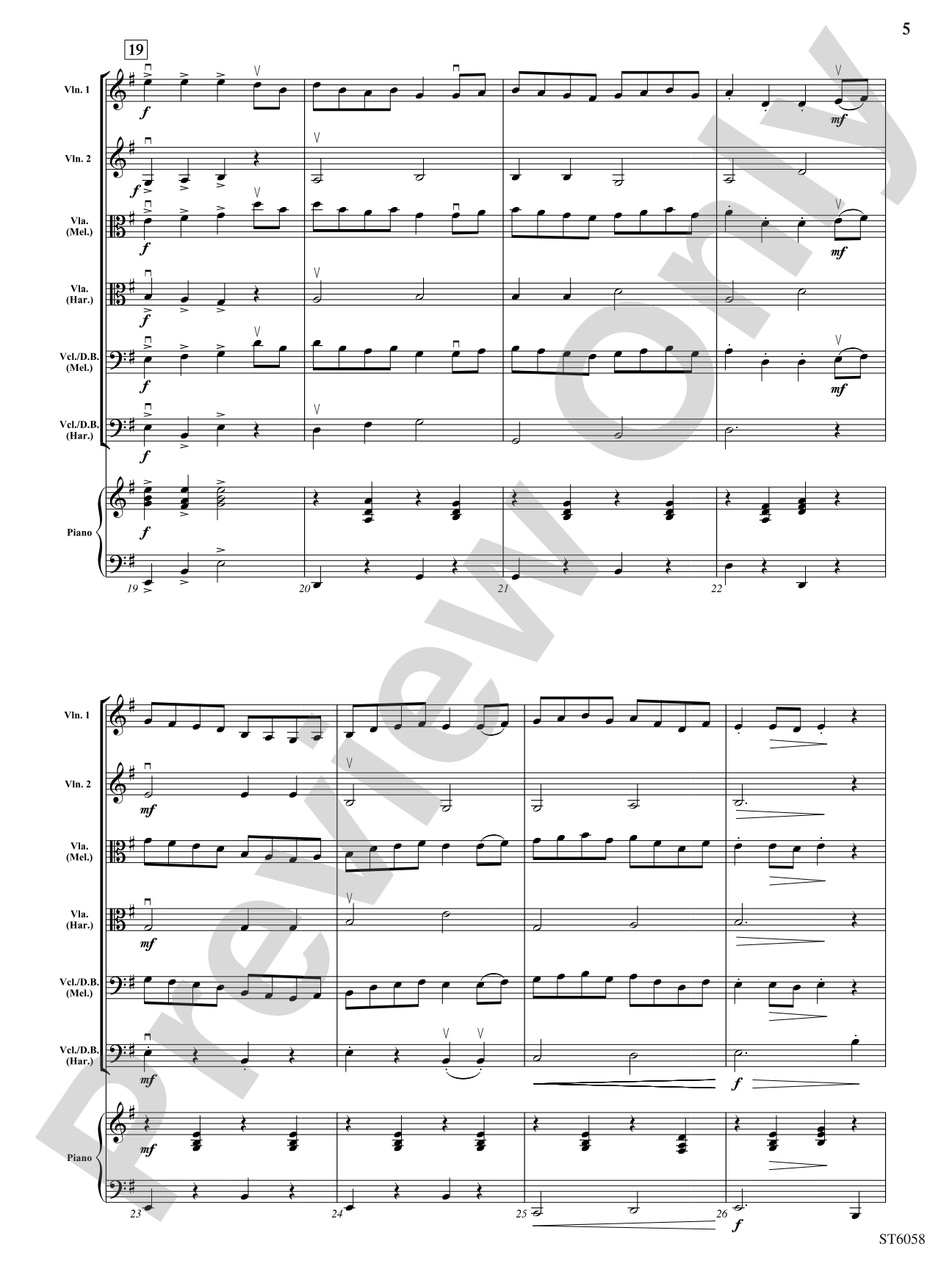 A Salty Sailor's Song: String Orchestra Conductor Score & Parts