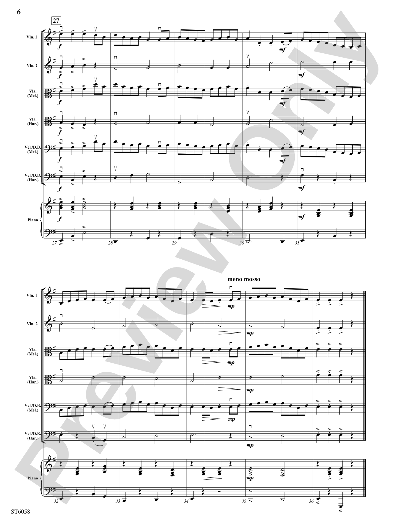 A Salty Sailor's Song: String Orchestra Conductor Score & Parts