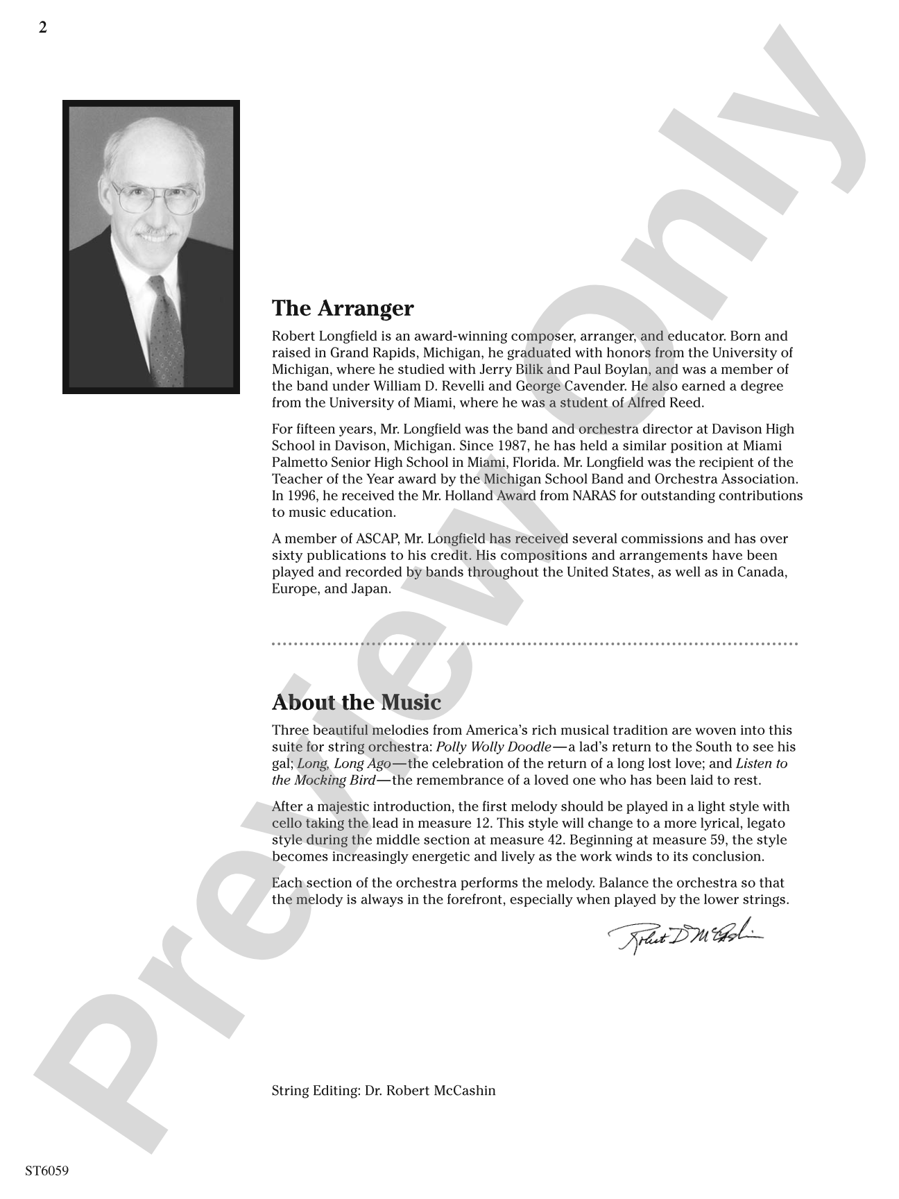 American Heritage Suite No. 1: String Orchestra Conductor Score & Parts