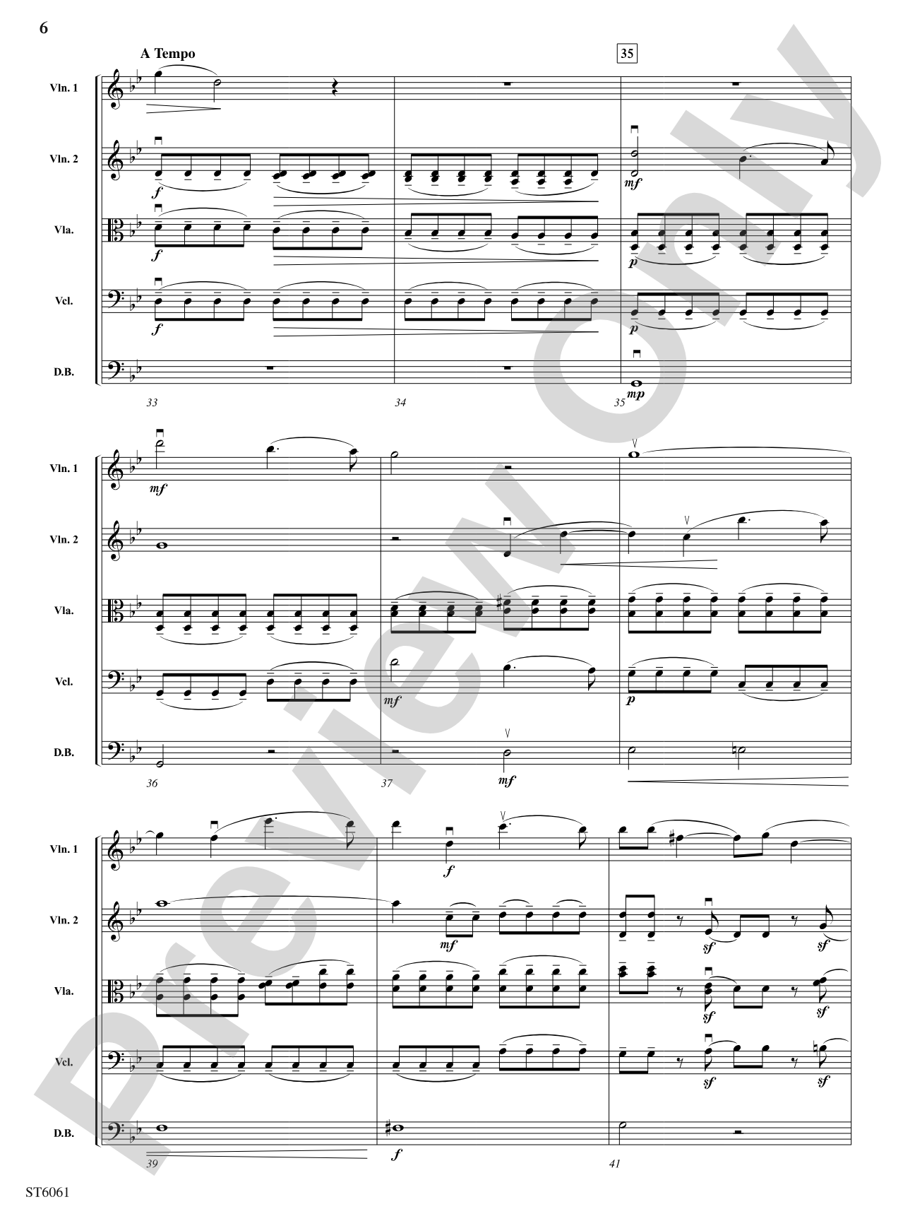 Andante from Symphony No. 5: String Orchestra Conductor Score & Parts