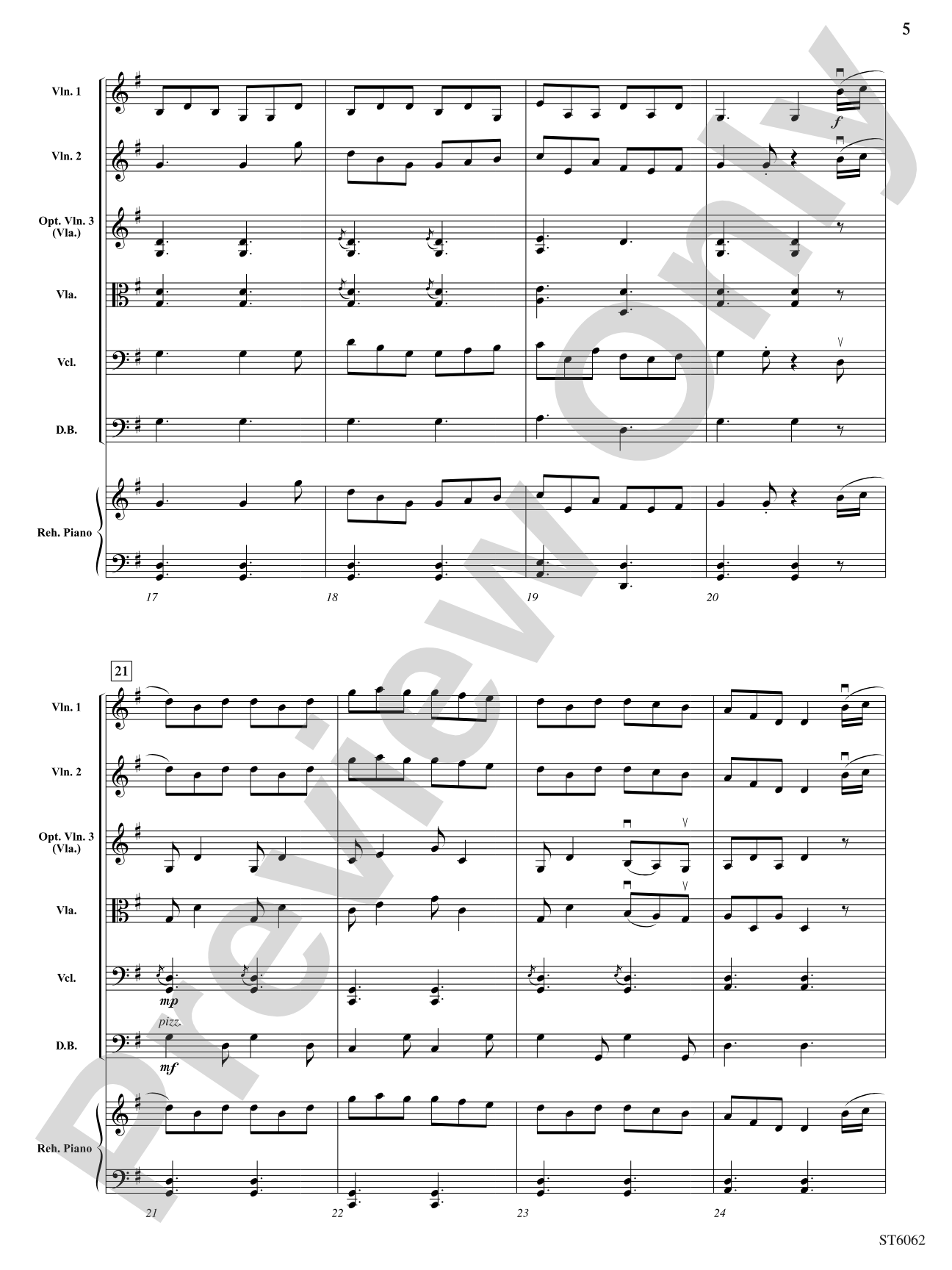 Dumfries Place: String Orchestra Conductor Score & Parts