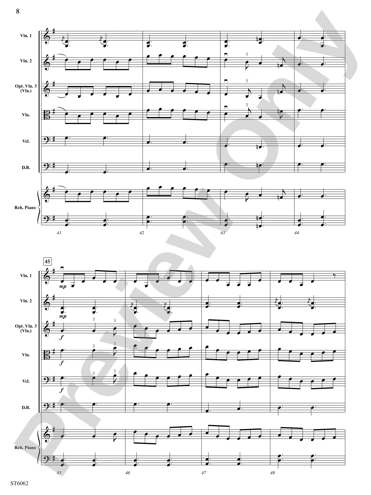 Dumfries Place: String Orchestra Conductor Score & Parts