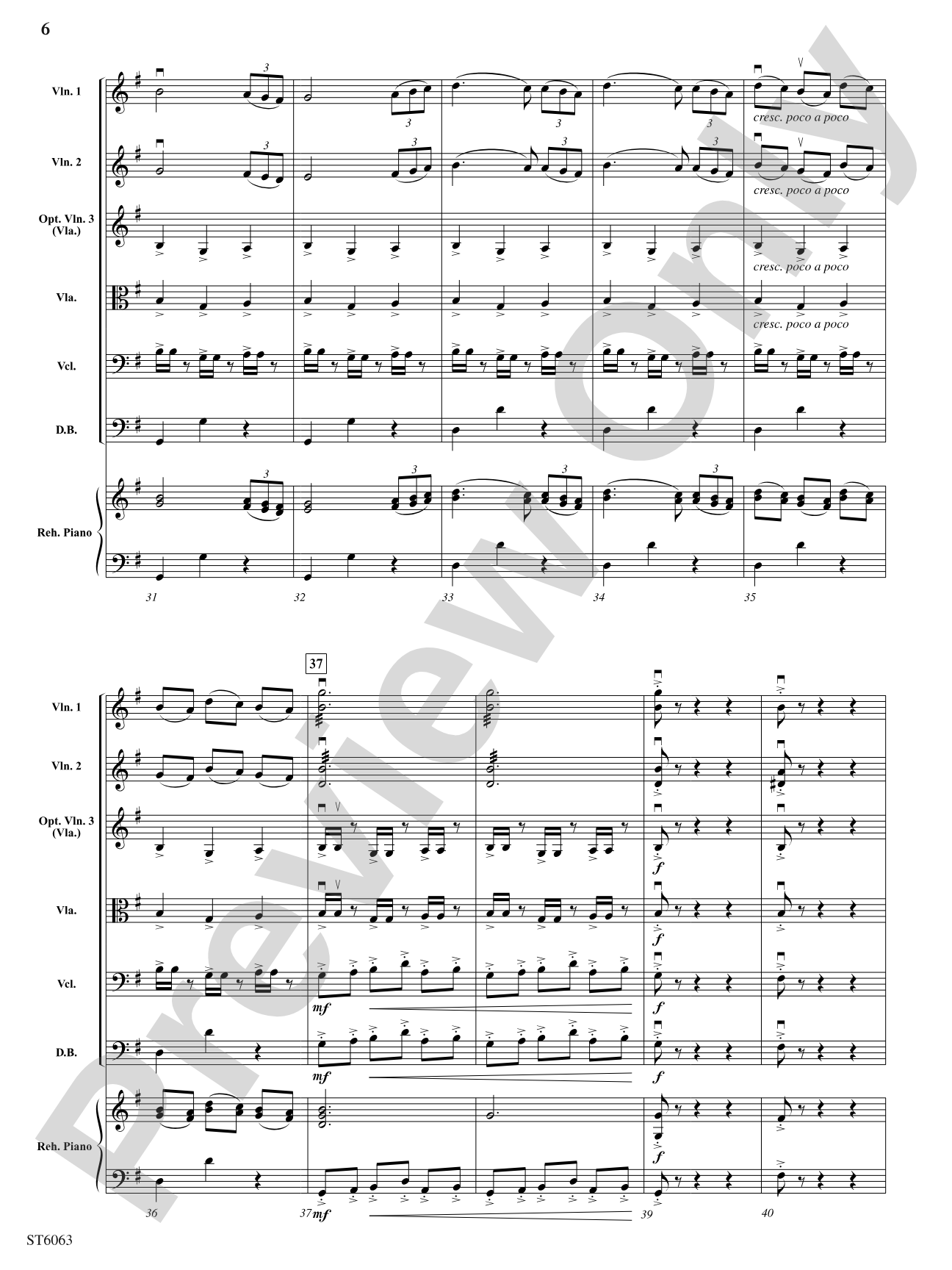 Carillon from L'arlesienne Suite No. 1: String Orchestra Conductor Score & Parts