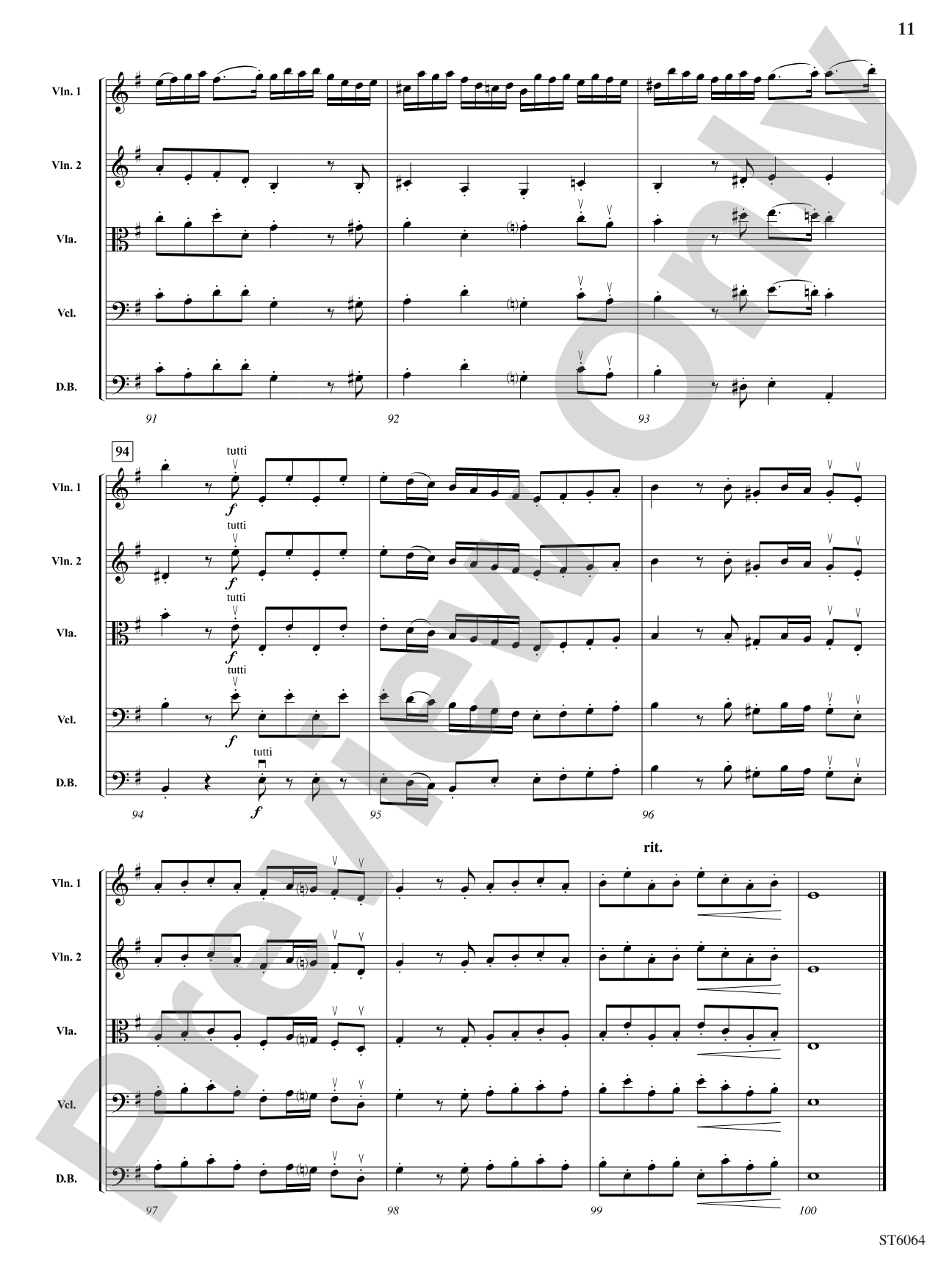 Introduction and Allegro: String Orchestra Conductor Score & Parts