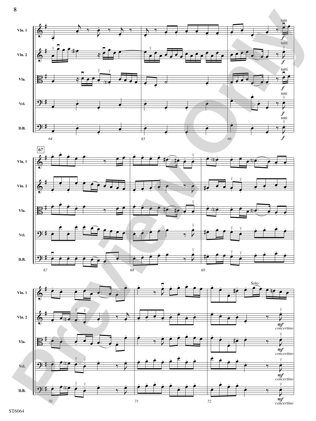 Introduction and Allegro: String Orchestra Conductor Score & Parts