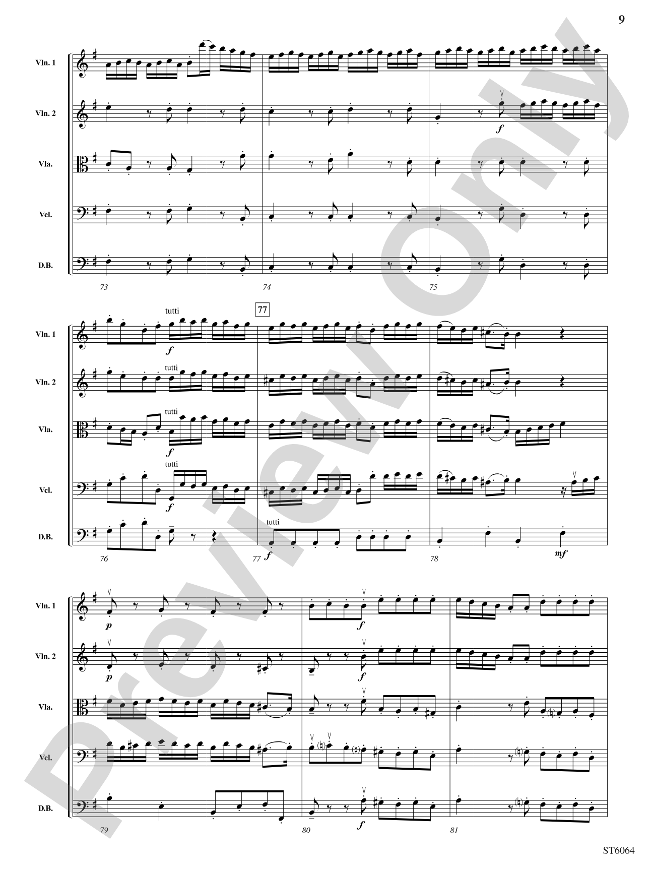 Introduction and Allegro: String Orchestra Conductor Score & Parts