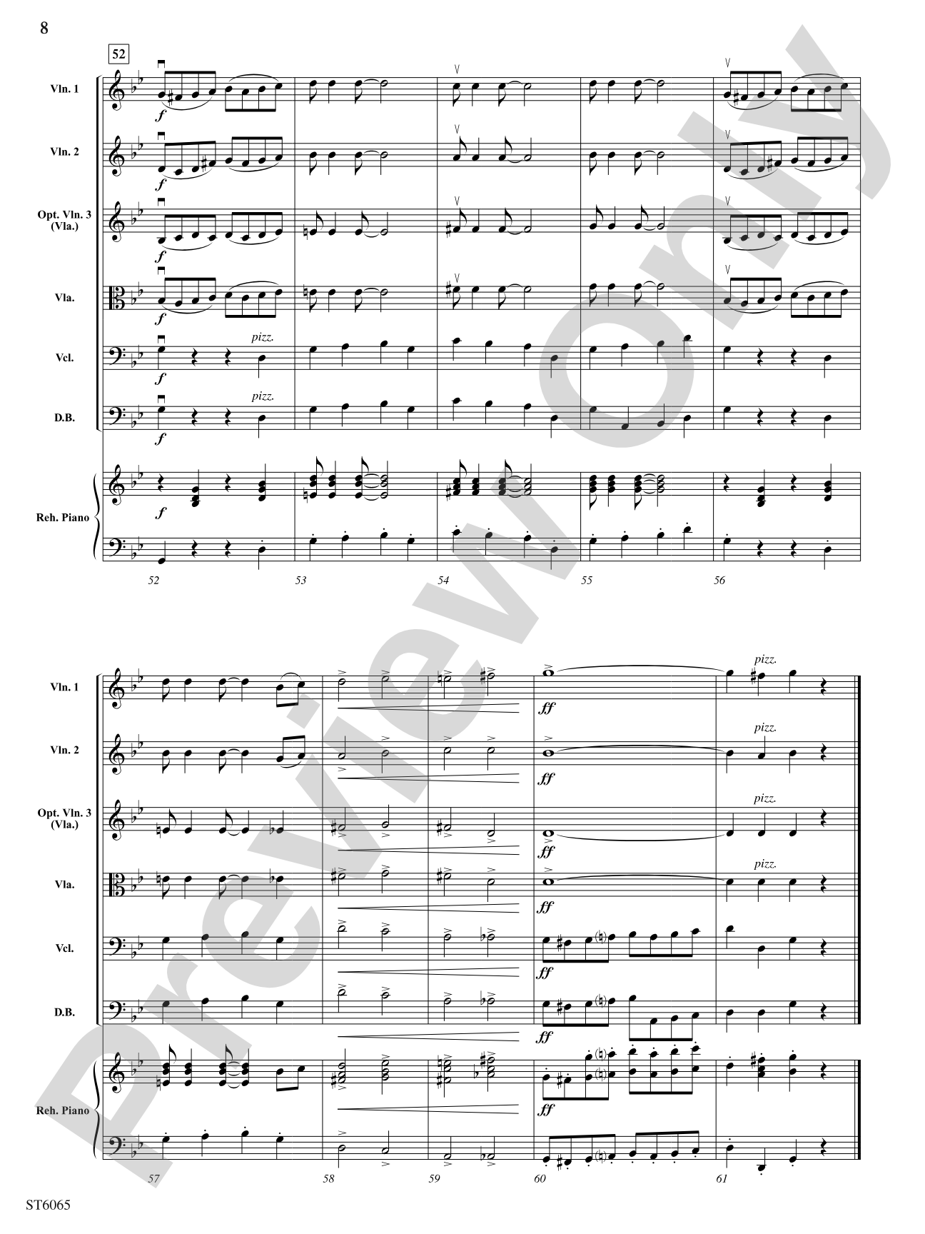 Jericho: String Orchestra Conductor Score & Parts