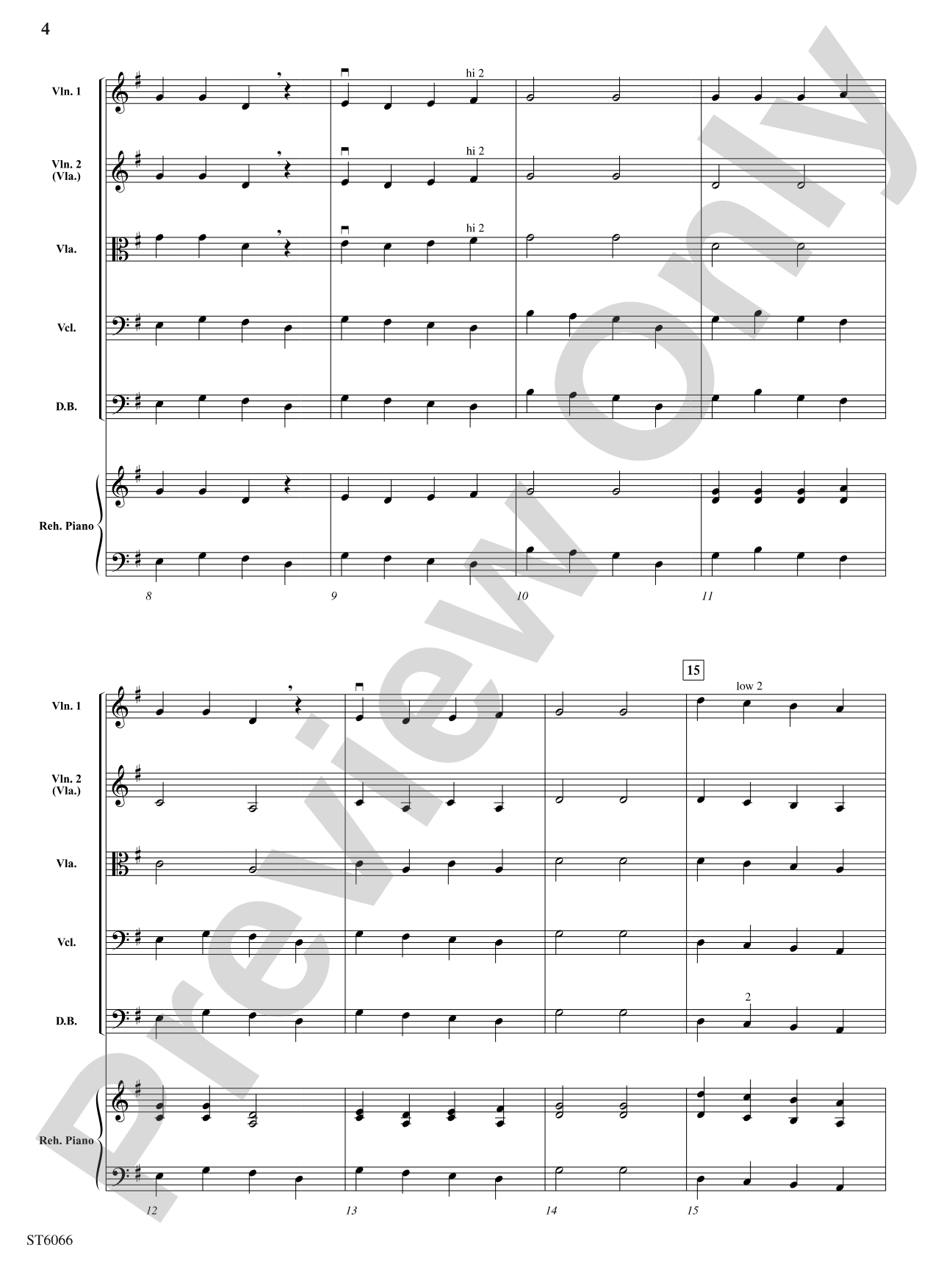 Good King Wenceslas: String Orchestra Conductor Score & Parts