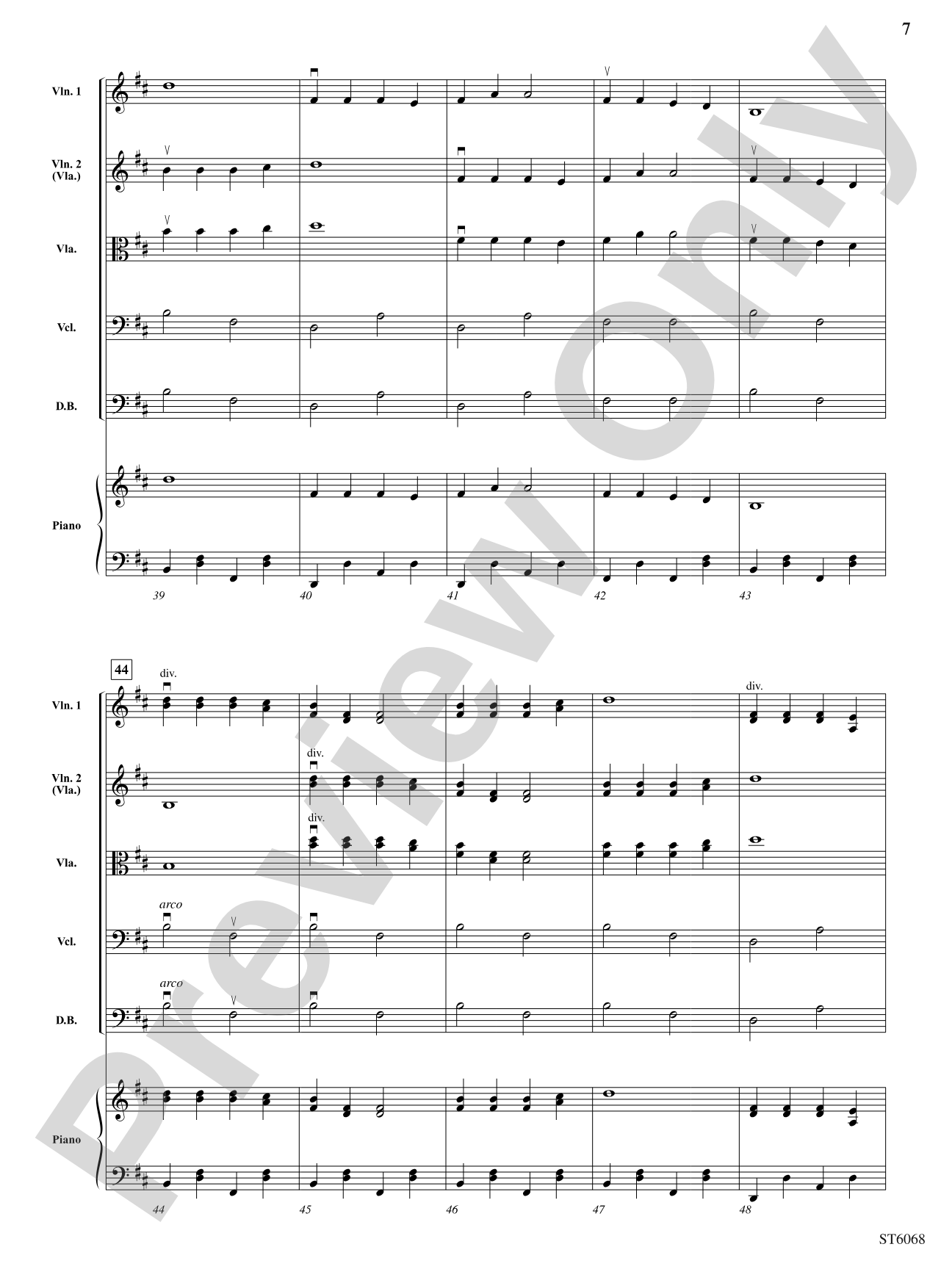 The Russian Music Box: String Orchestra Conductor Score & Parts