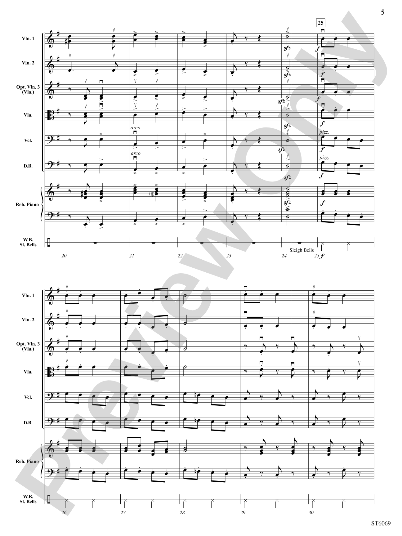 Ho Ho Hoedown: String Orchestra Conductor Score & Parts
