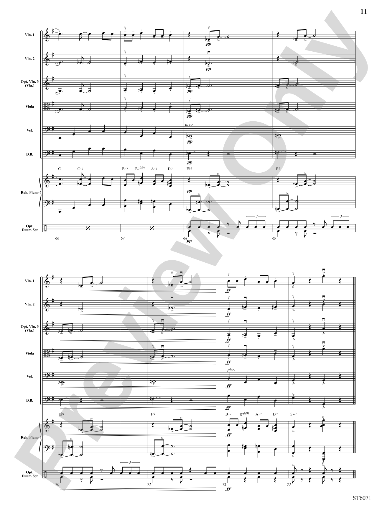 Swing on a String: String Orchestra Conductor Score & Parts
