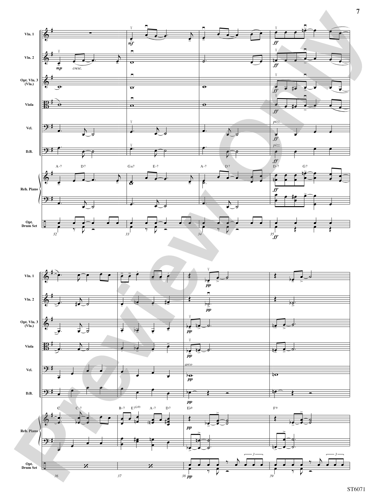 Swing on a String: String Orchestra Conductor Score & Parts