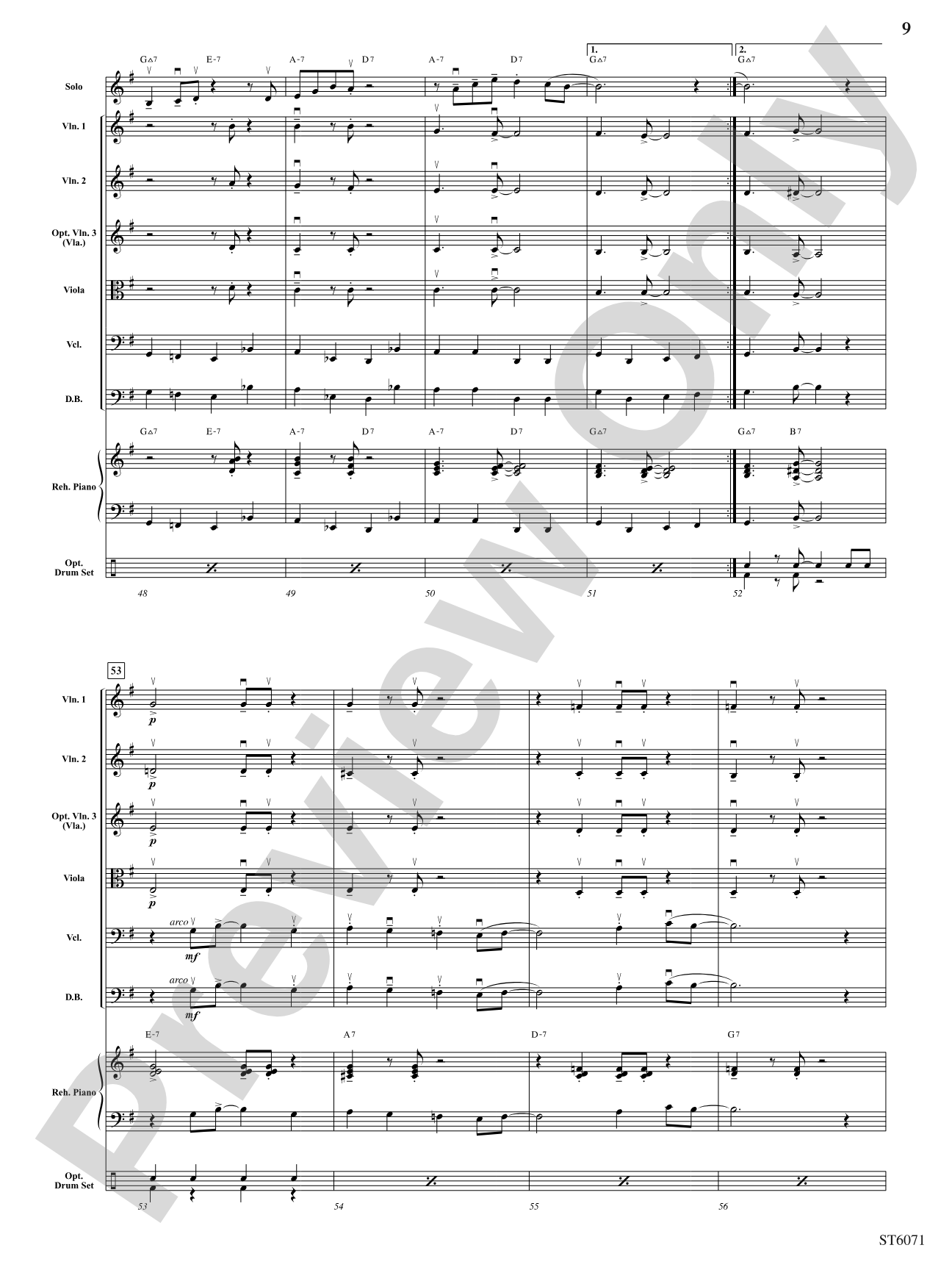 Swing on a String: String Orchestra Conductor Score & Parts