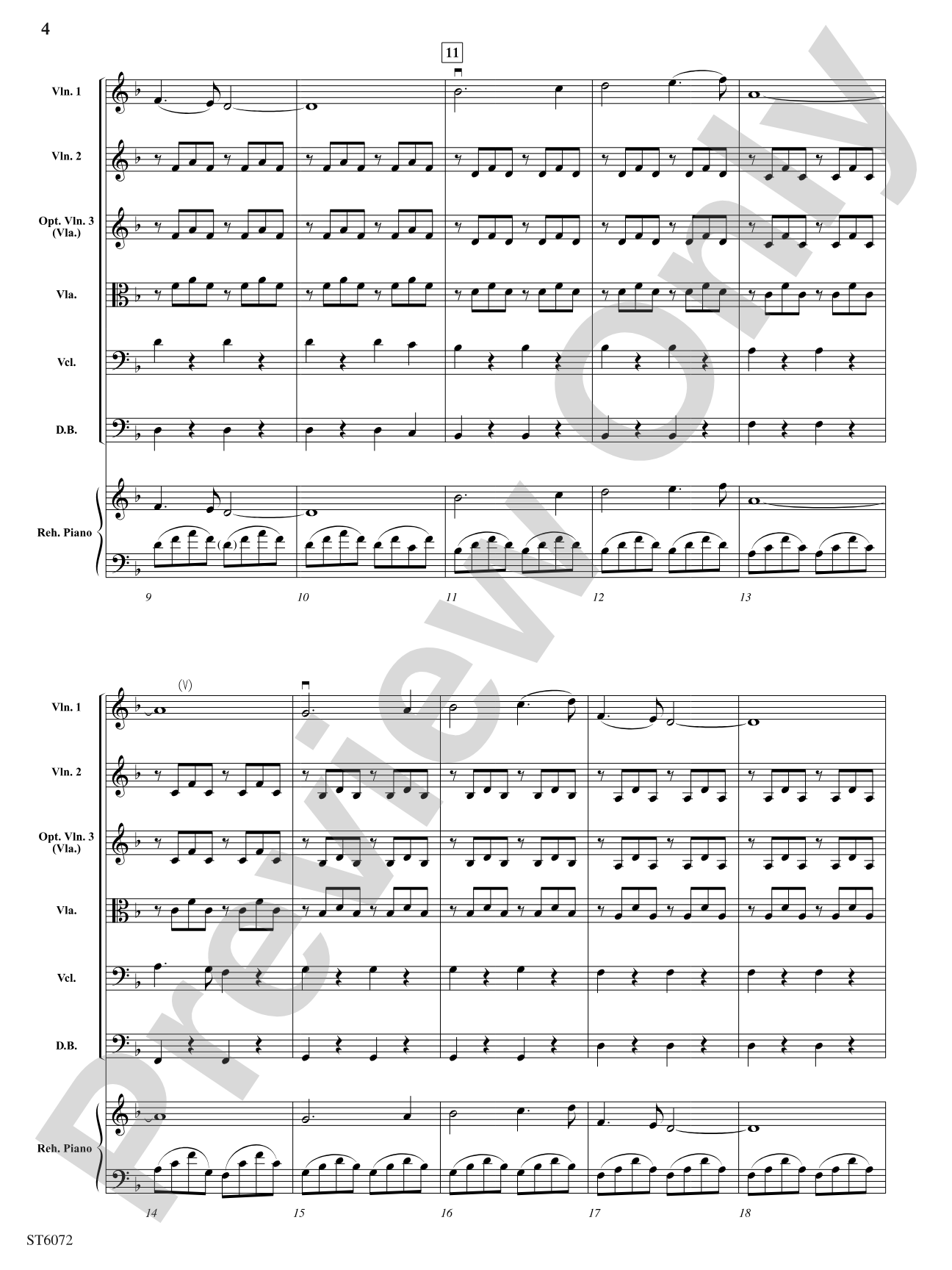 Le froid de l'hiver (The Cold of the Winter): String Orchestra Conductor Score & Parts